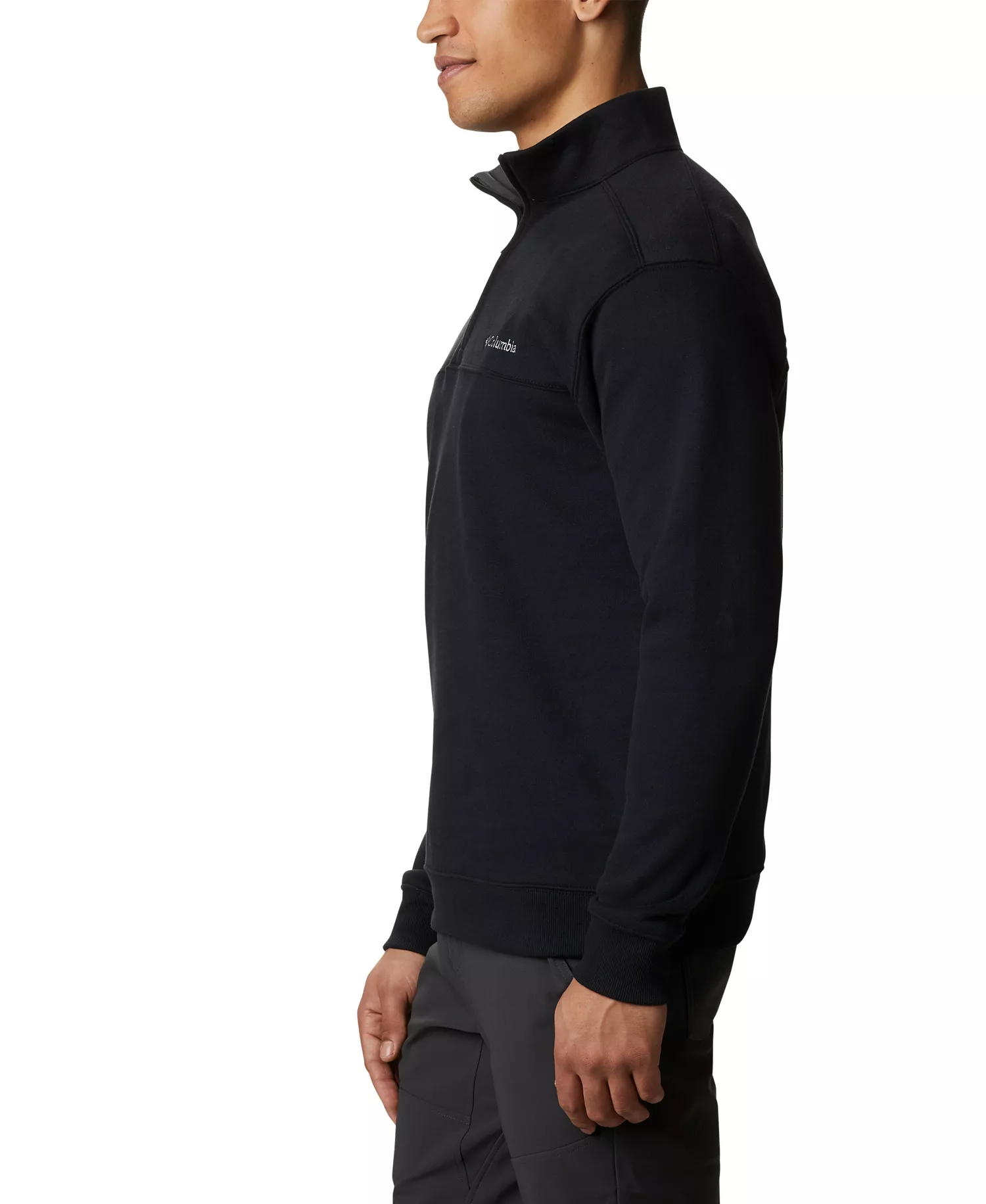 Men's Hart Mountain II Quarter-Zip Fleece Sweatshirt  - Black - L