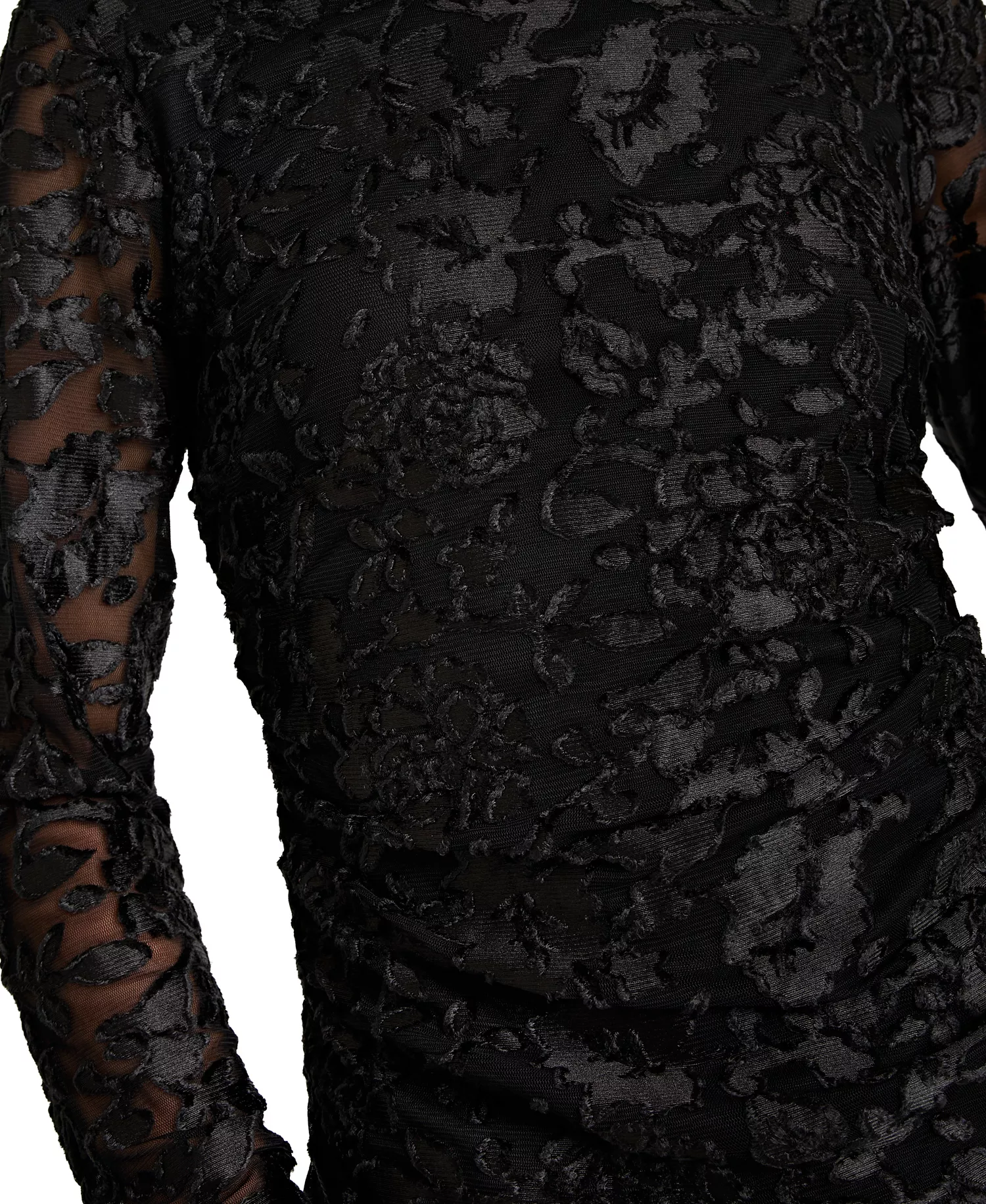 Women's Round Neck Pull-On Top - Black - S