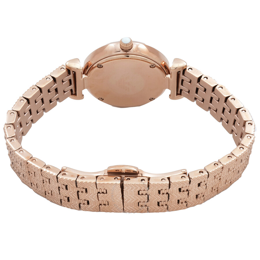 Emporio Armani Armani Gianna T-bar Quartz Rose Gold Dial Ladies Watch
