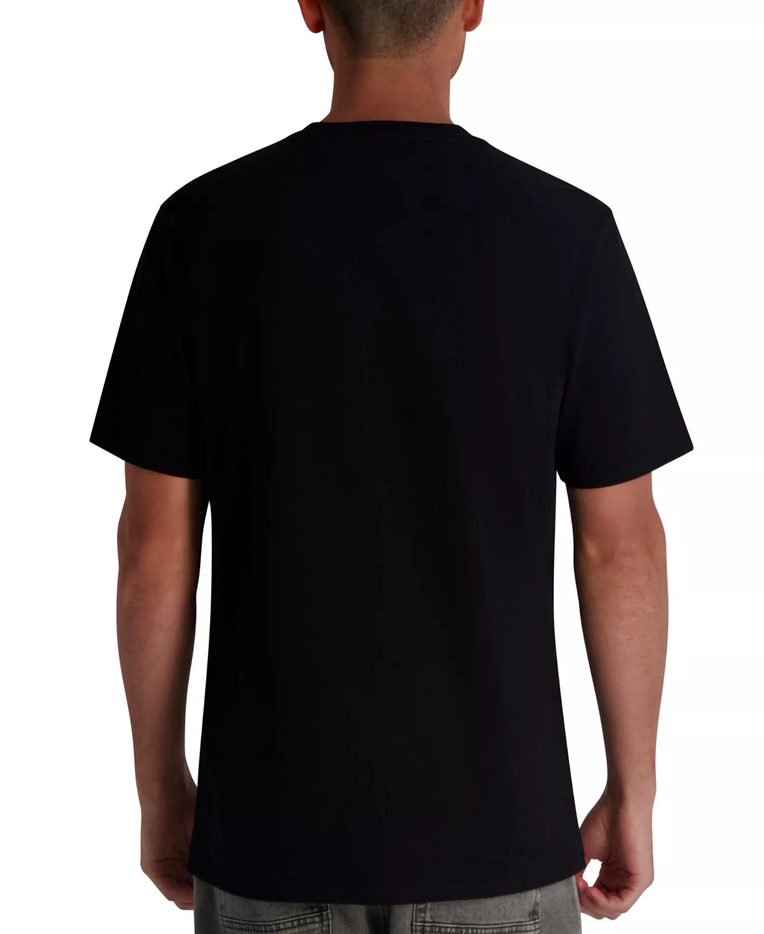 Men's Embroidered T-Shirt - Black - 2XL