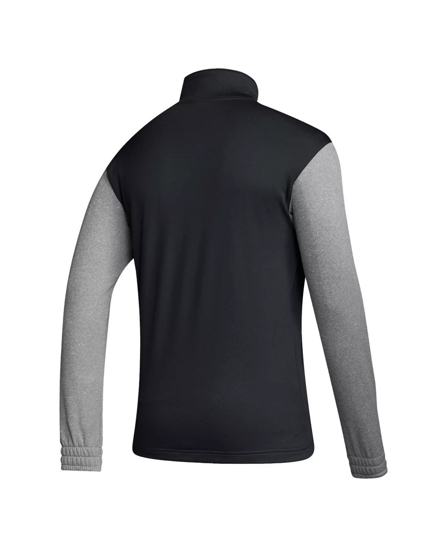 Men's Black Mexico National Team Crest Long Sleeve Half-Zip Top - Black, Gray - S