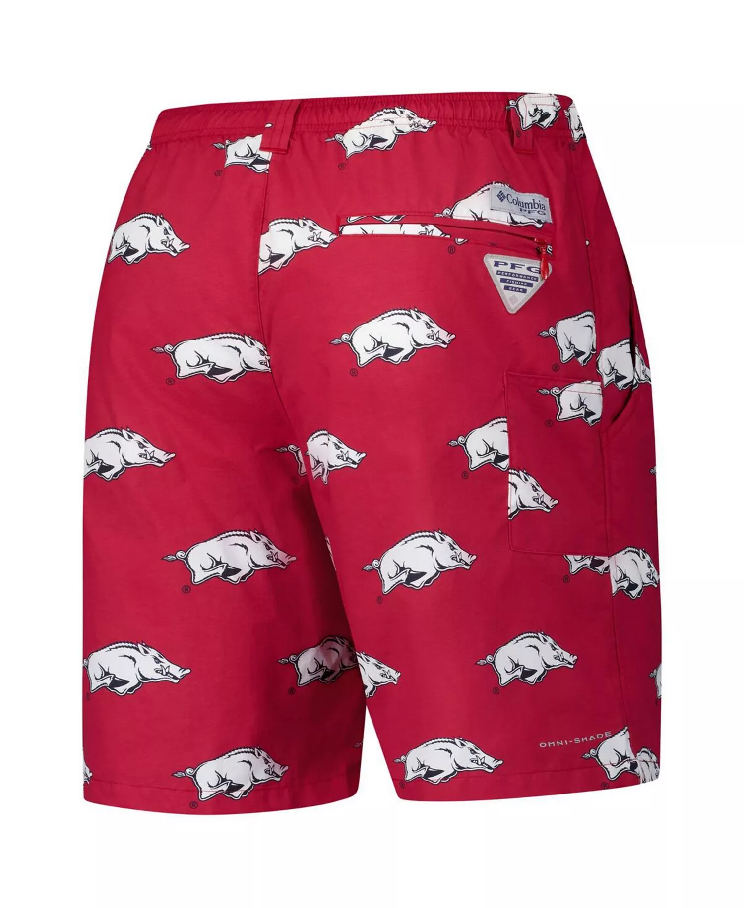 Men's Cardinal Arkansas Razorbacks PFG Backcast III Omni-Shade Shorts - Cardinal - L