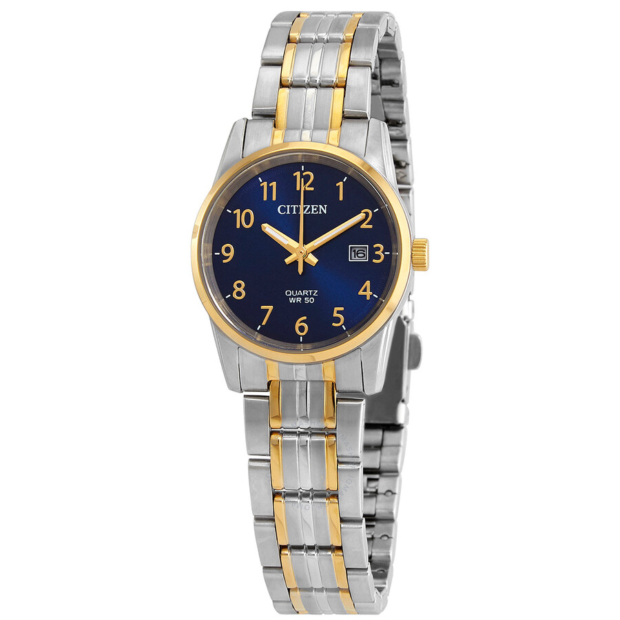 Citizen Quartz Blue Dial Two-tone Ladies Watch