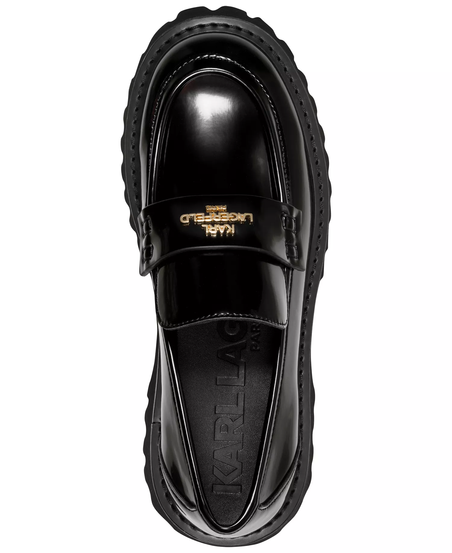 Women's Gwen Logo Lug Loafers - Black - 10M