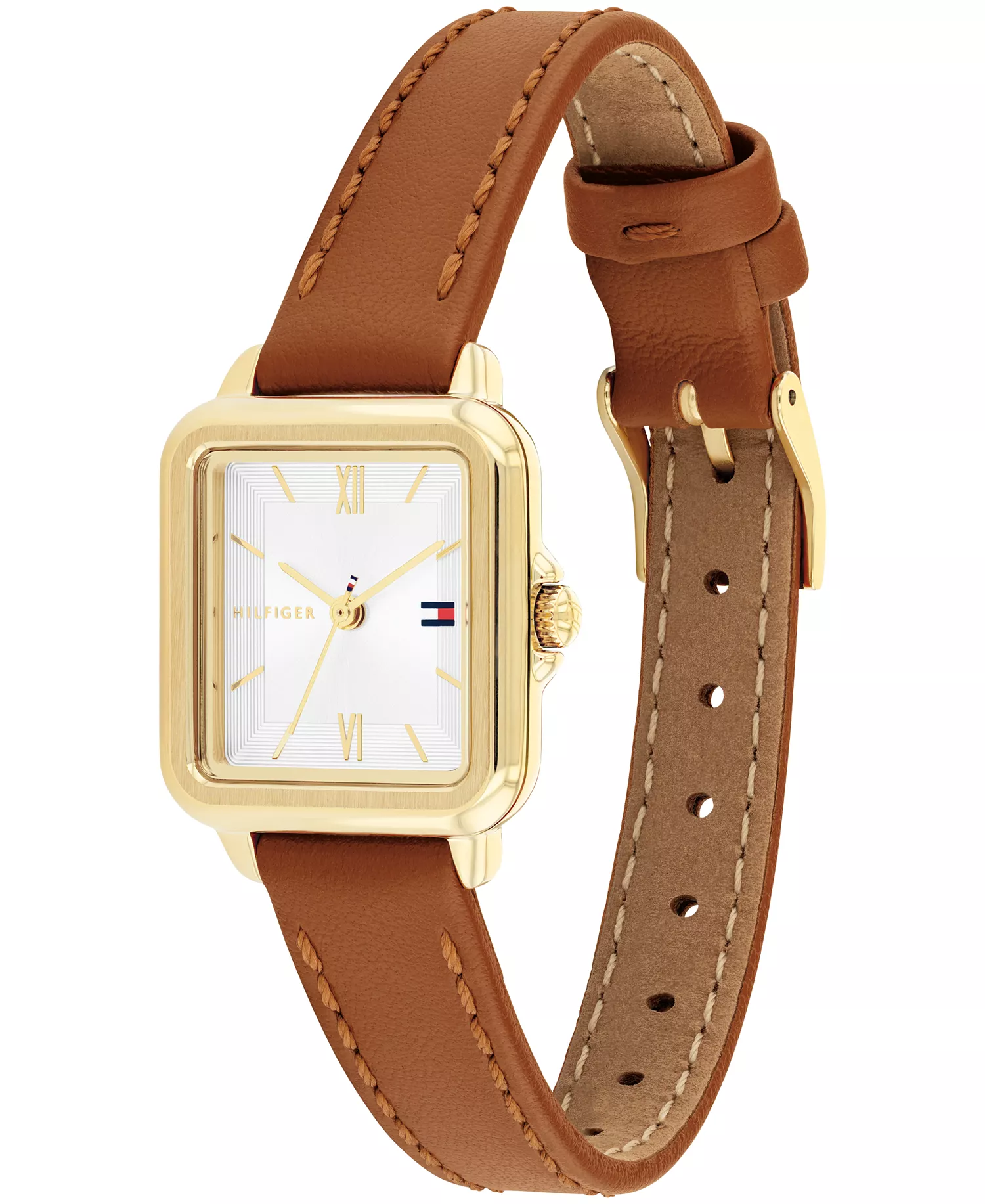 Women's Quartz Tan Leather Strap Watch, 22.5mm - Brown - 22.5
