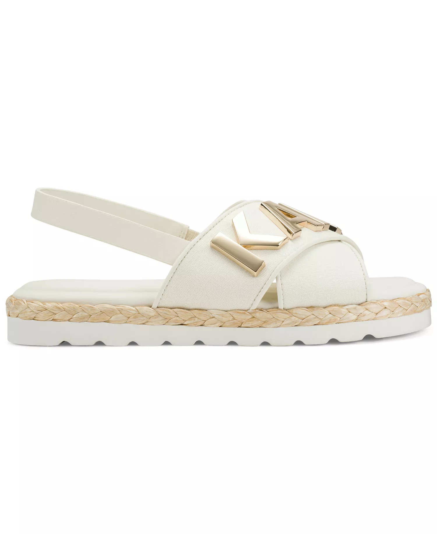 Charla Flat Espadrille Sandals - Cream - 10