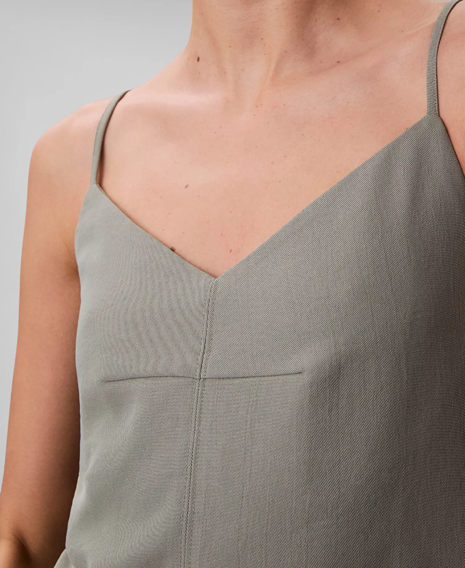 Women's Casual V-Neck Shift Dress - Shadow - L