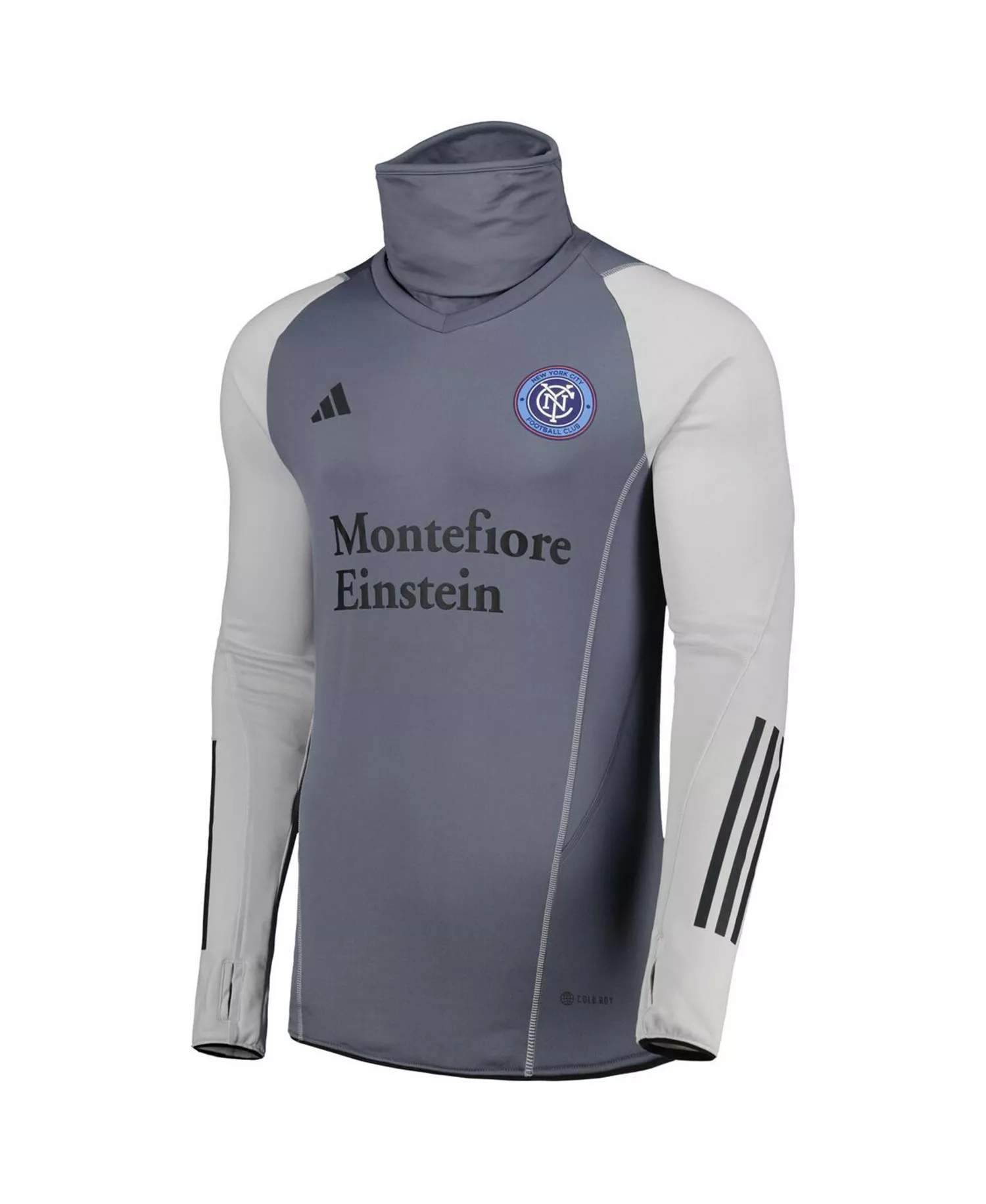 Men's Gray New York City FC Warm Raglan COLD.RDY Top - Gray - XL