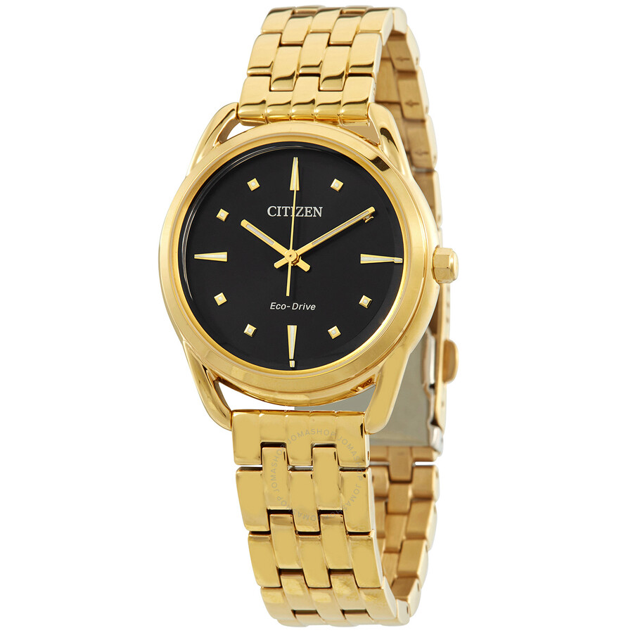 Citizen Eco-Drive Dress Classics Black Dial Ladies Watch