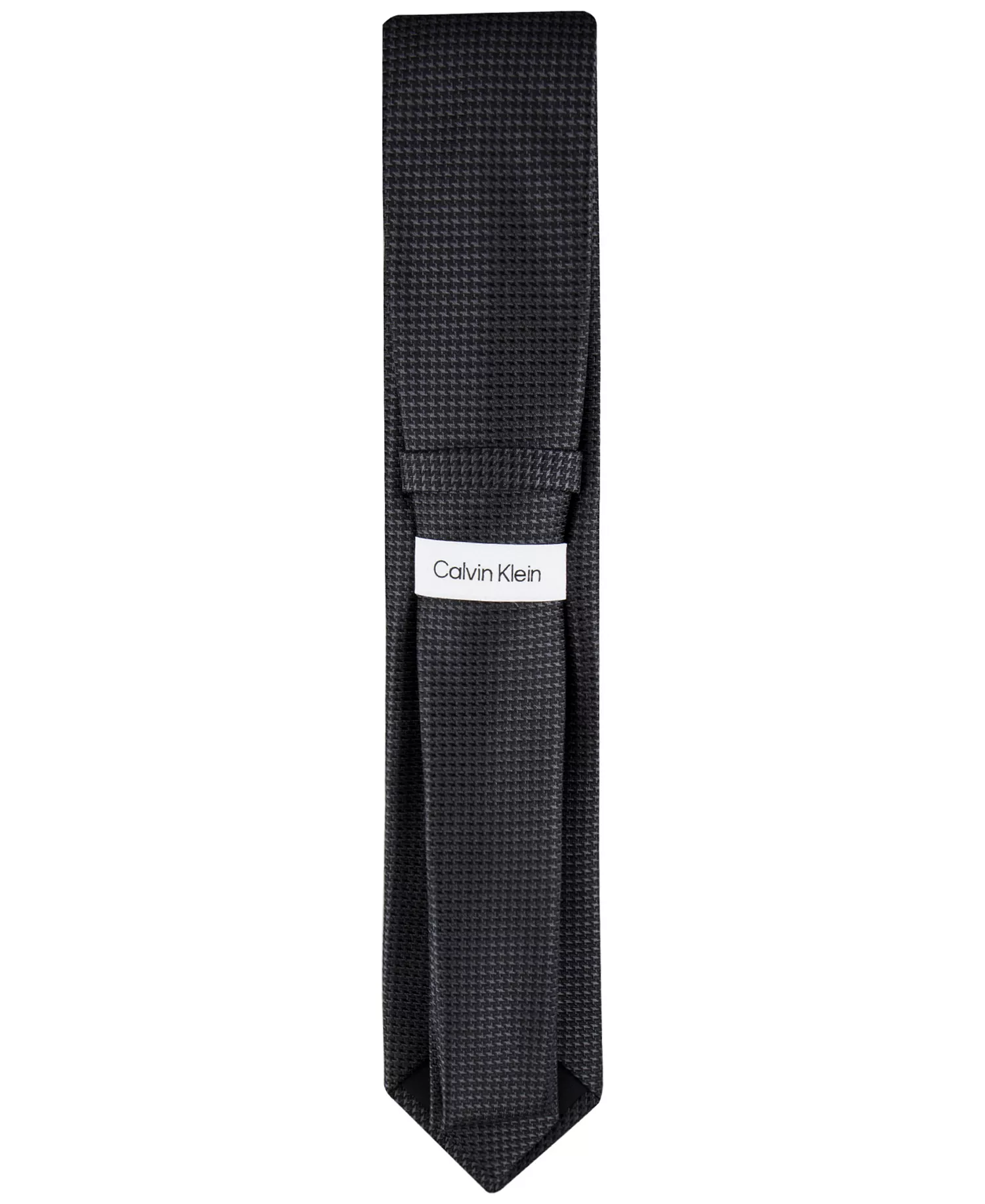 Men's Indigo Houndstooth Tie - Black - ONE SIZE