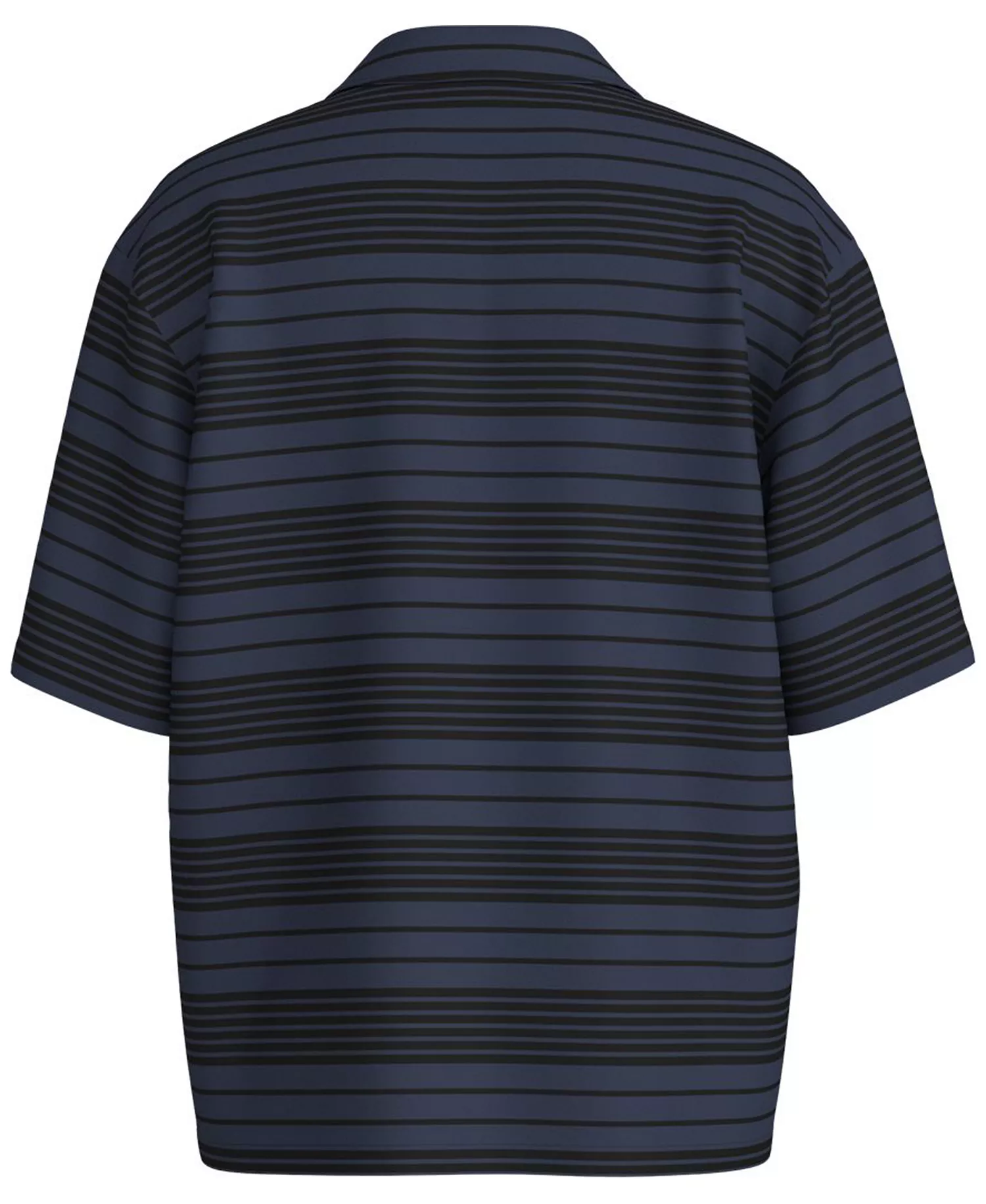 Men's Stripe Graphic Shirt - Navy - S