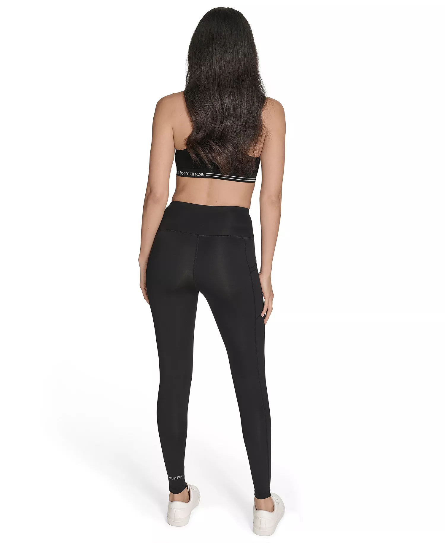 Women's Performance High Waist Side Pocket Training Leggings - Black - S