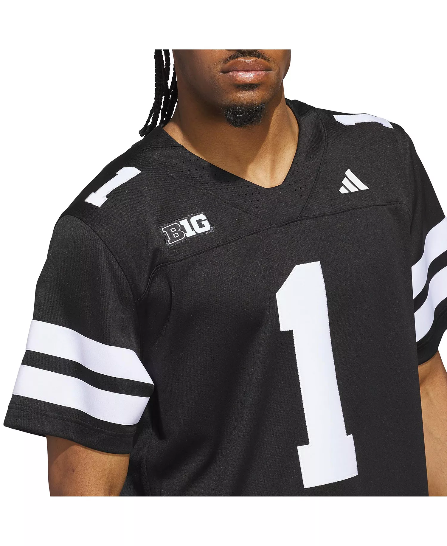 Men's 1 Black Nebraska Huskers Alternate Premier Jersey - Black - M