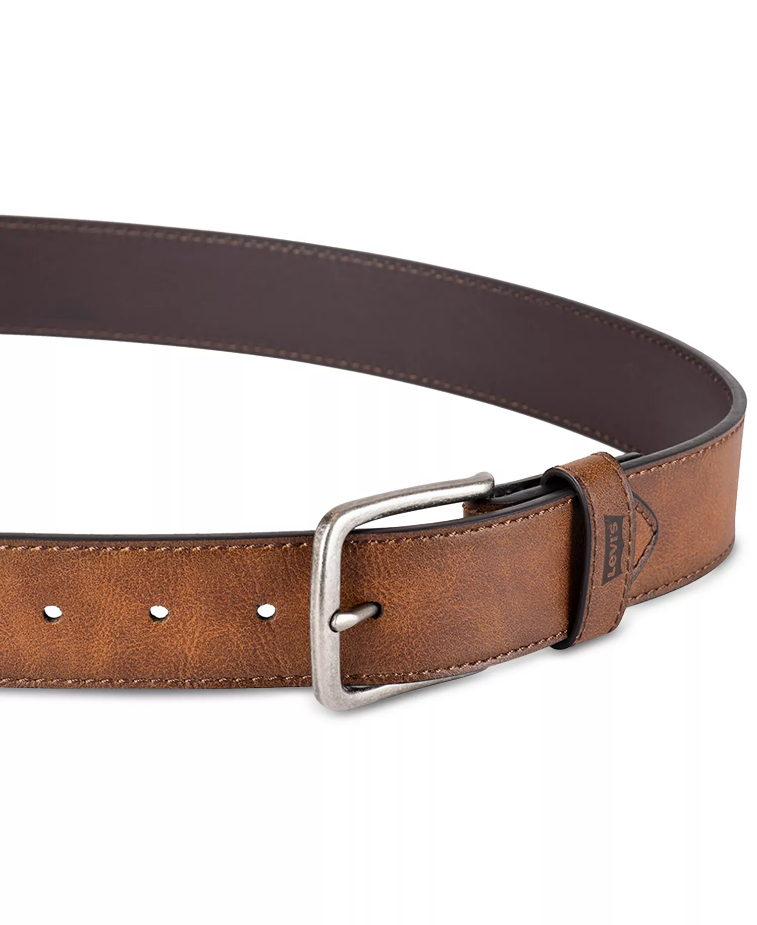 Men's Harness-Buckle Belt  - Tan - L (38-40)