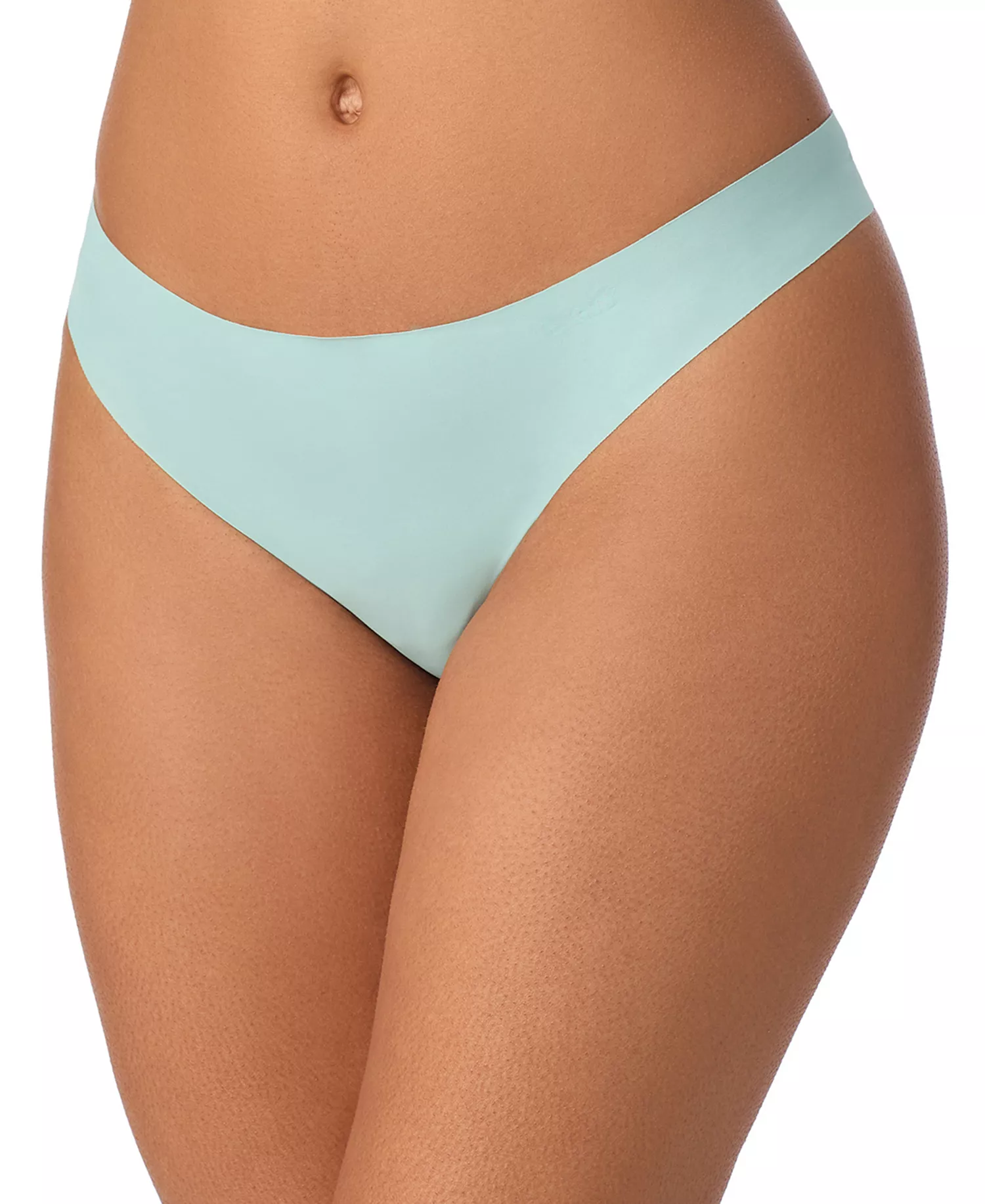 Women's Litewear Cut Anywear Logo Thong Underwear-DK5026 - Aquifer - L
