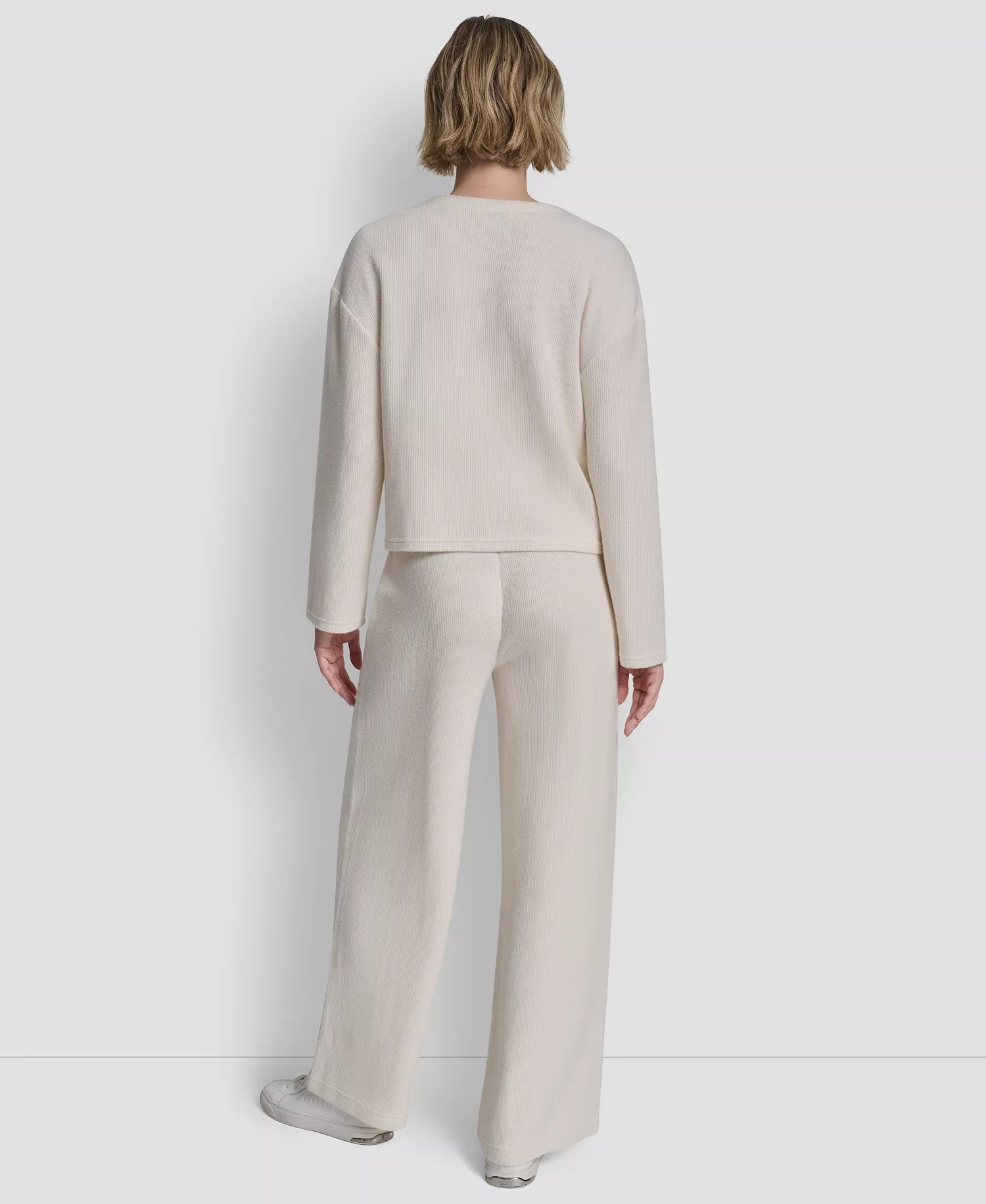 Petite Long-Sleeve Button Front Cardigan - Eggnog - PL