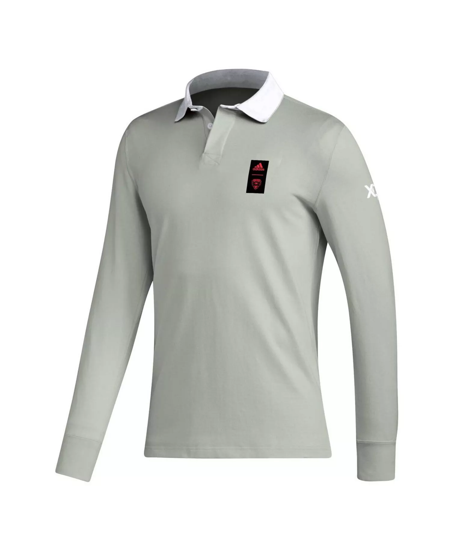 Men's 2023 Player Gray D.C. United Travel Long Sleeve Polo - Gray - 2XL