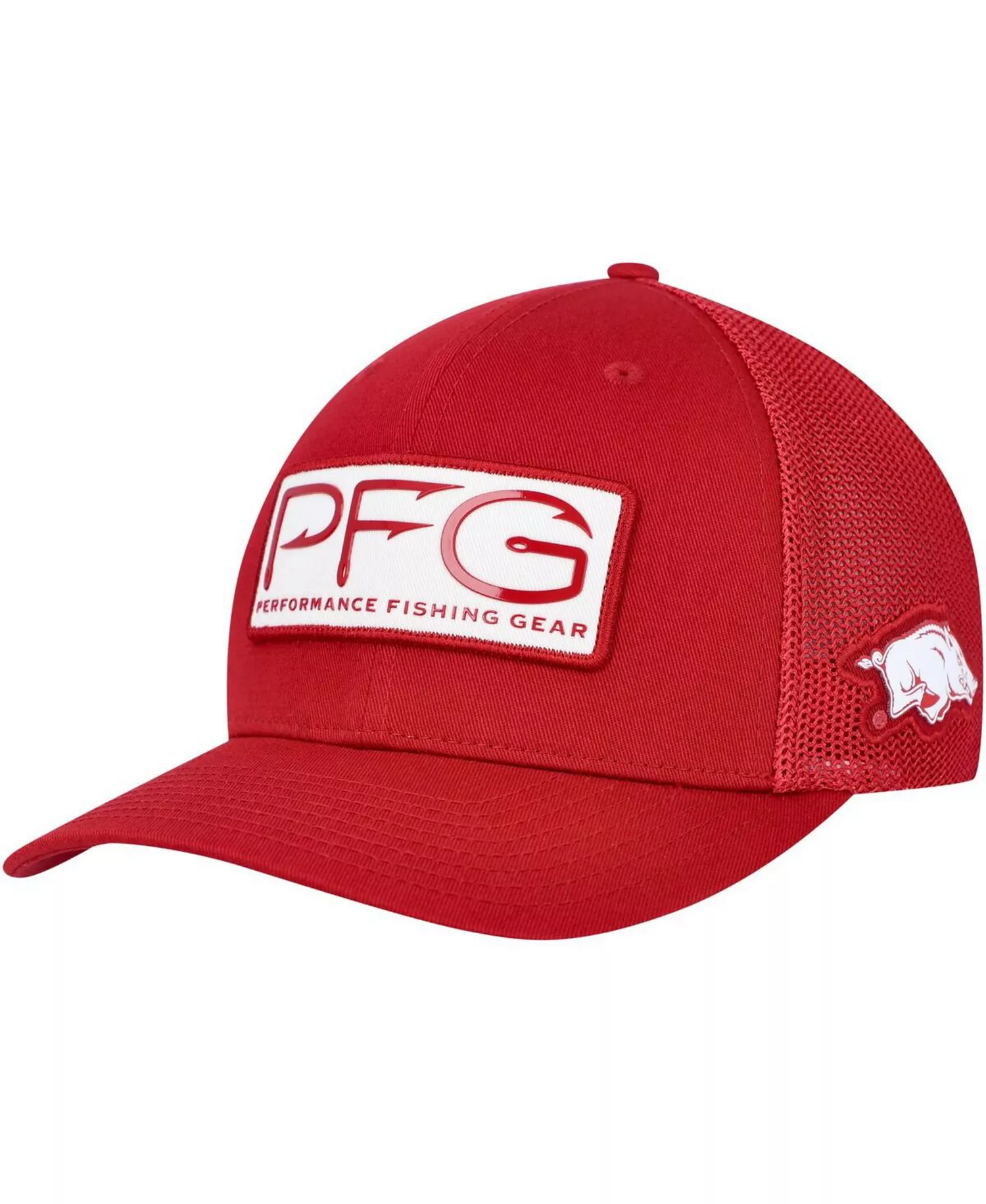 Men's Cardinal Arkansas Razorbacks PFG Hooks Flex Hat - Cardinal - L/XL