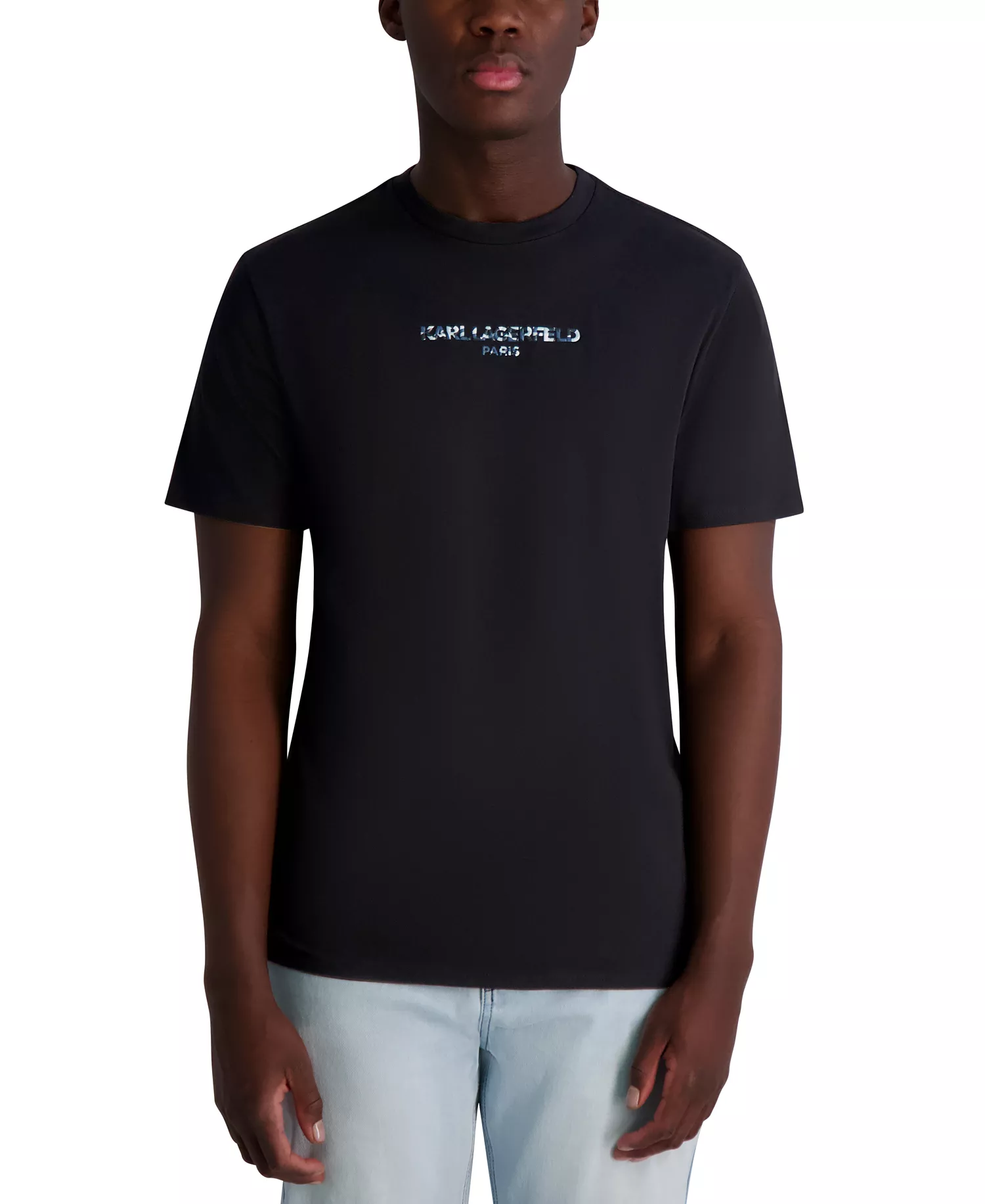 Men's Camo Logo T-Shirt - Black - L