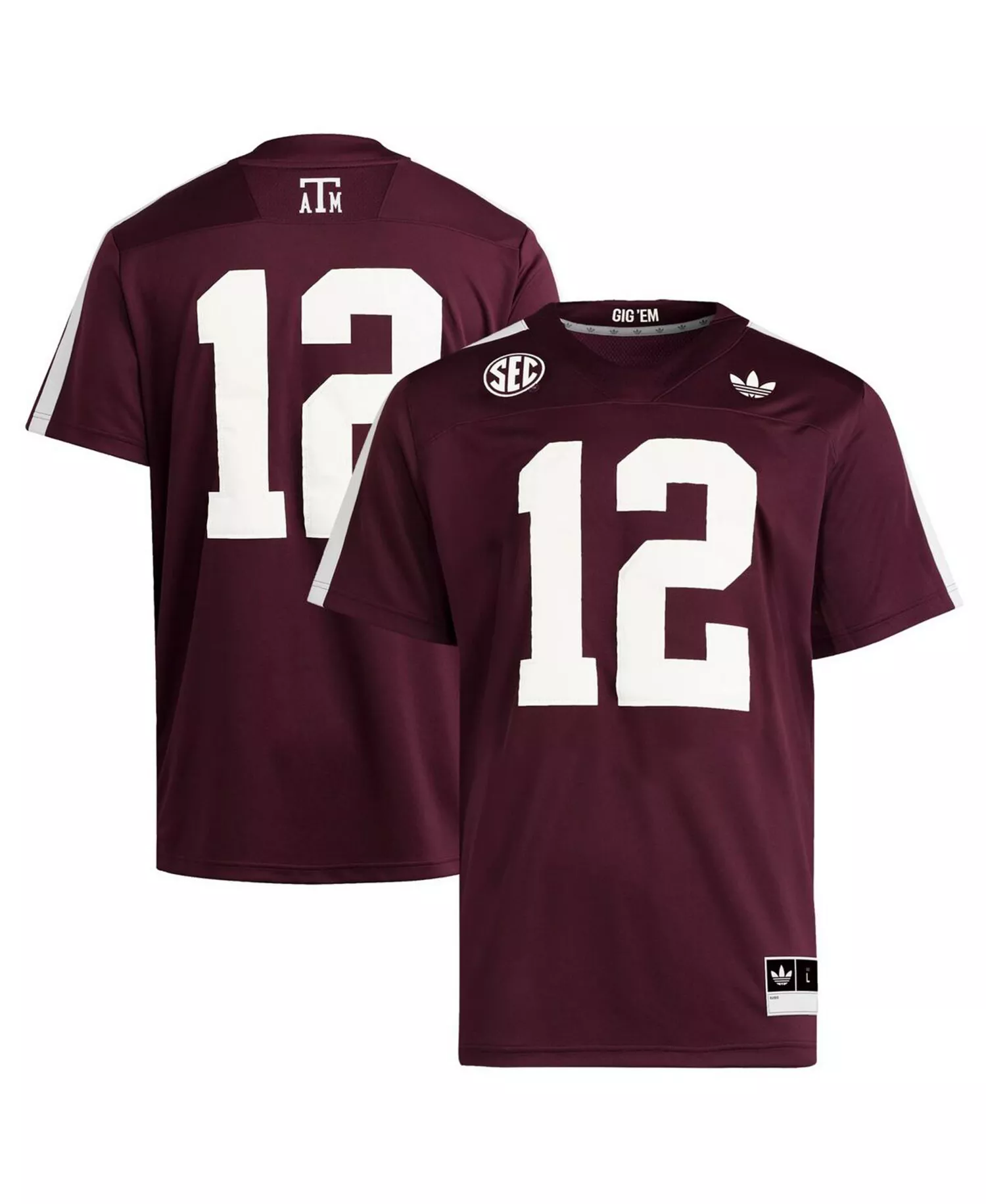 Men's 12 Maroon Texas A&M Aggies Premier Strategy Jersey - Maroon - 3XL