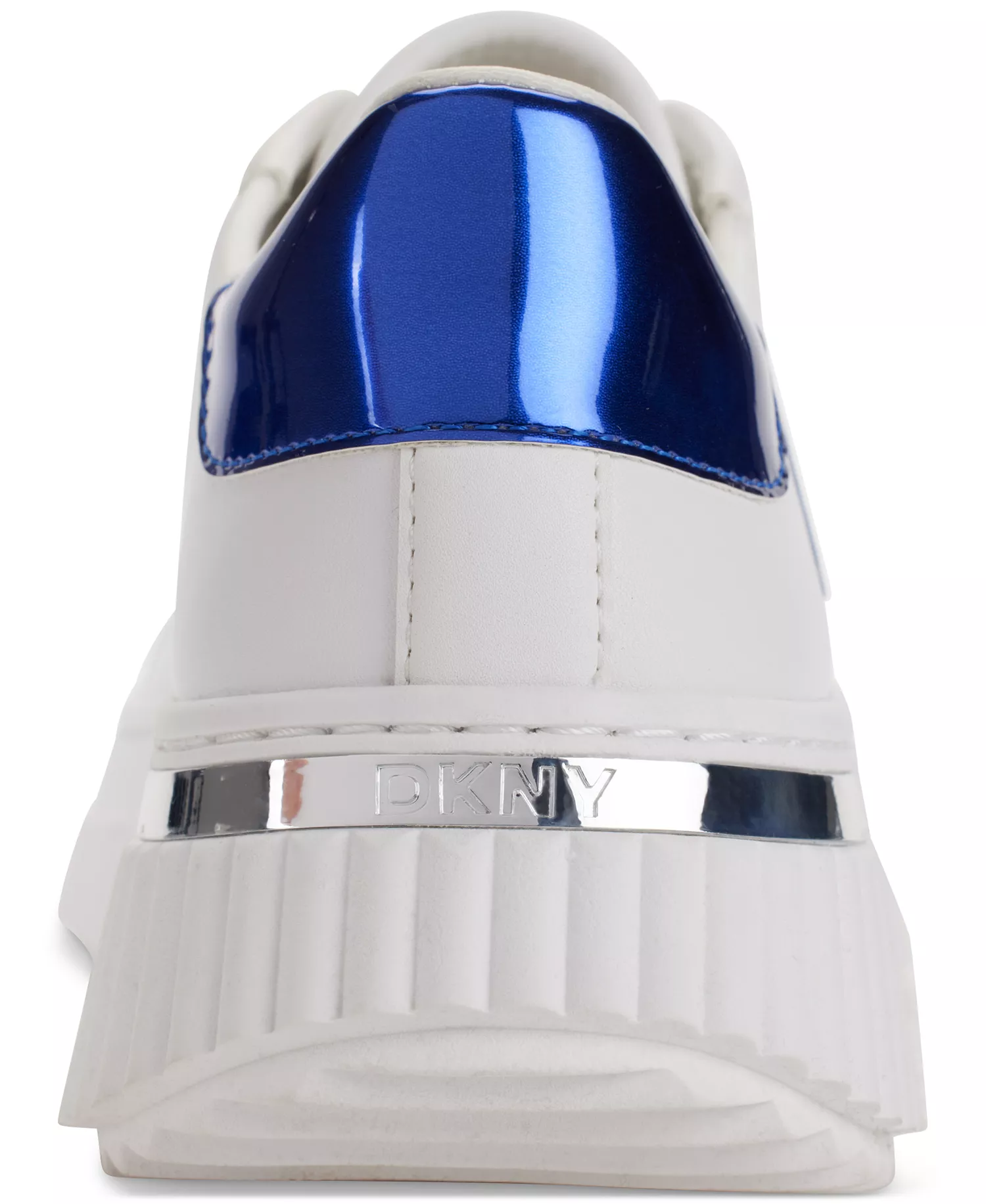 Women's Leon Lace-Up Logo Sneakers - Bright White/ Black - 10M