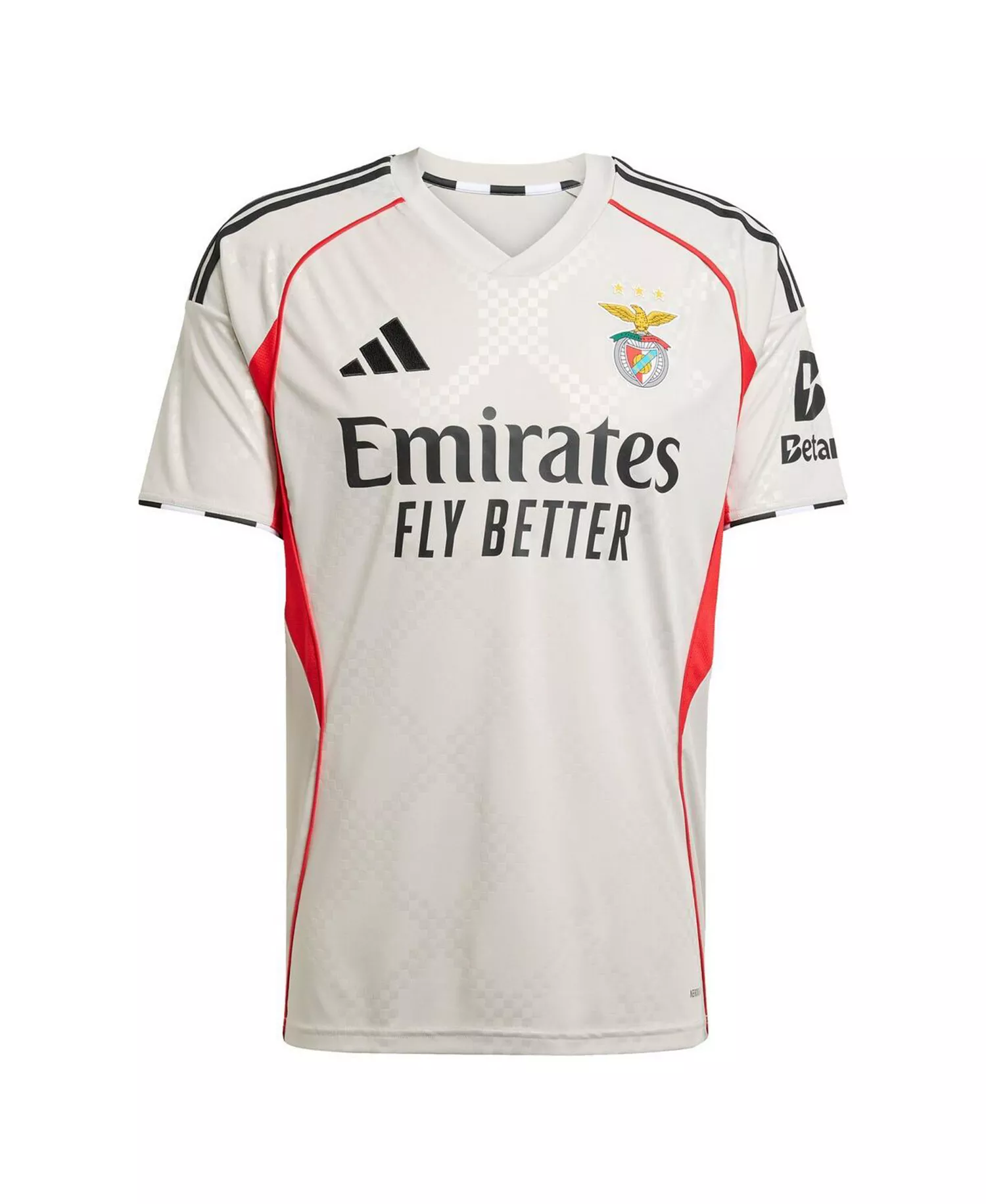 Men's Gray Benfica 2025/26 Away Replica Jersey - Gray - 2XL