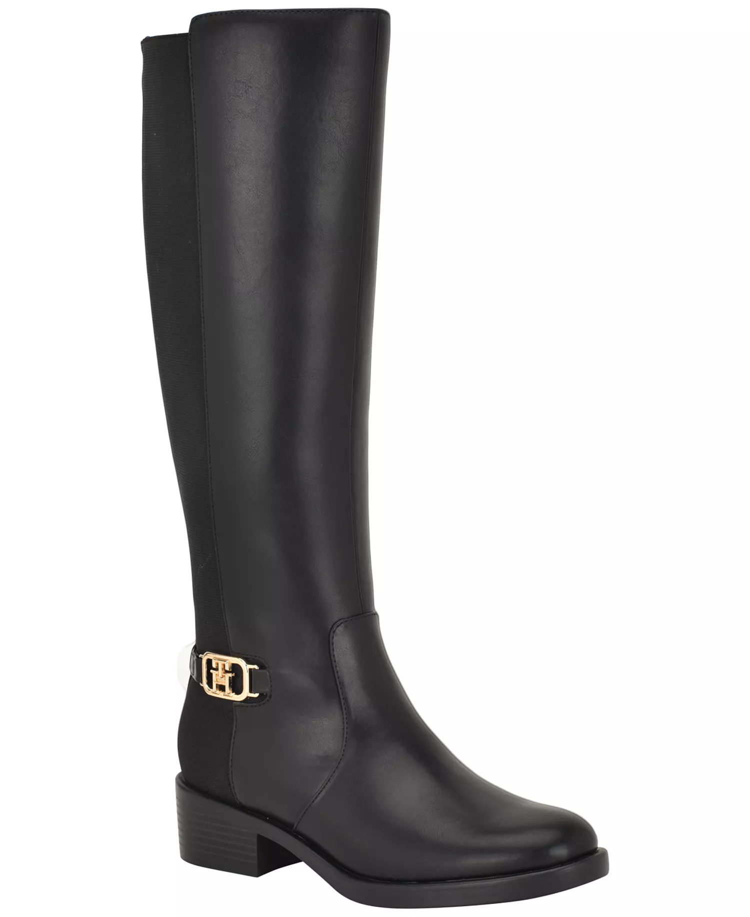 Women's Imaliz Tall Ornamented Riding Boots - Black - 5.5M
