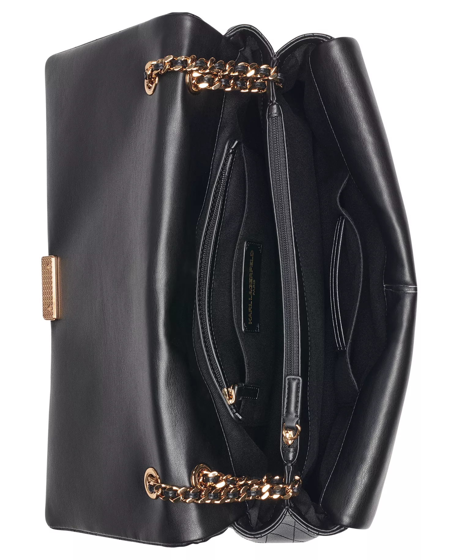 Lafayette Large Leather Shoulder Bag - Black - No Size