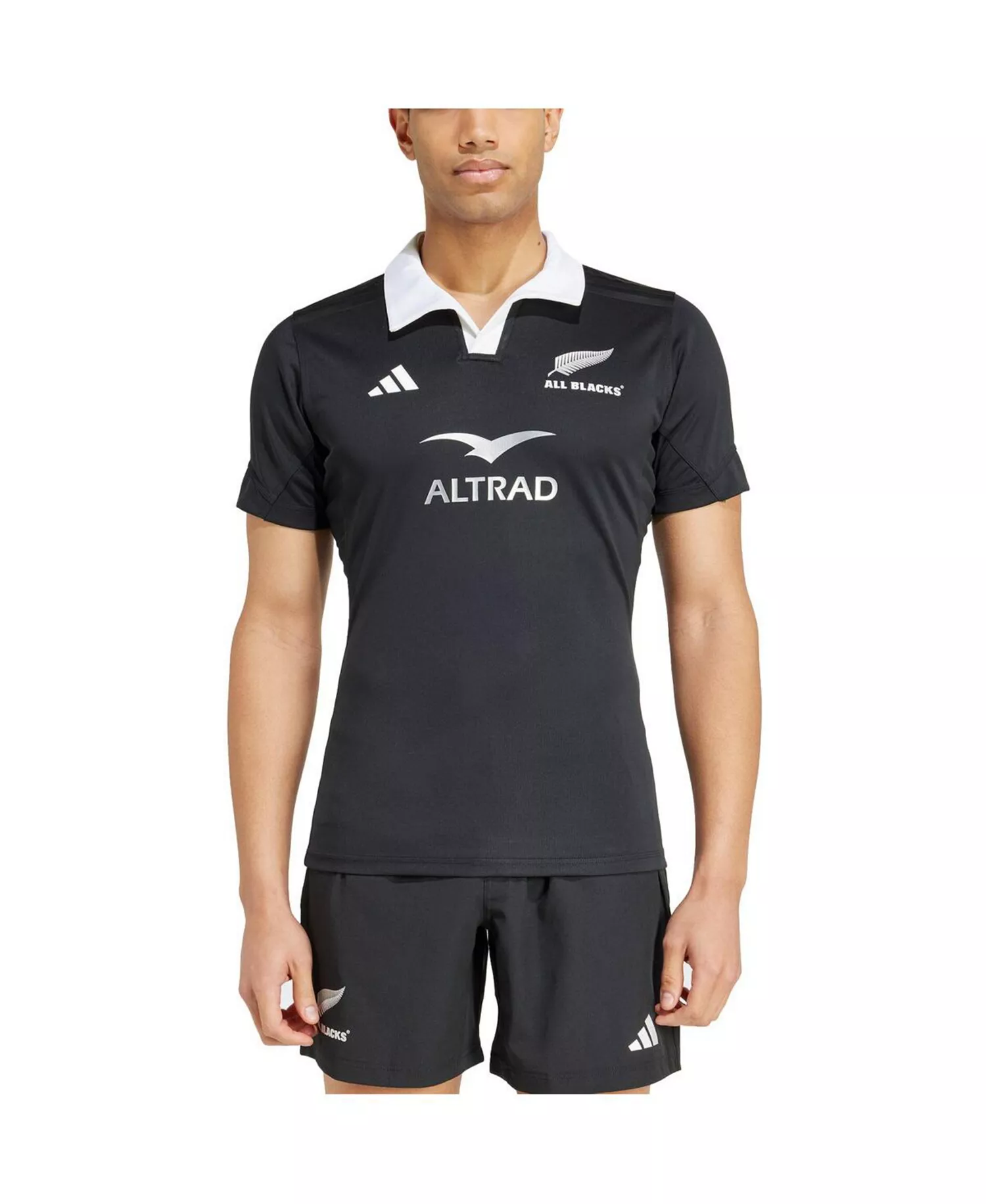 Men's Black New Zealand Rugby 2024/25 Home Authentic Jersey - Black - L