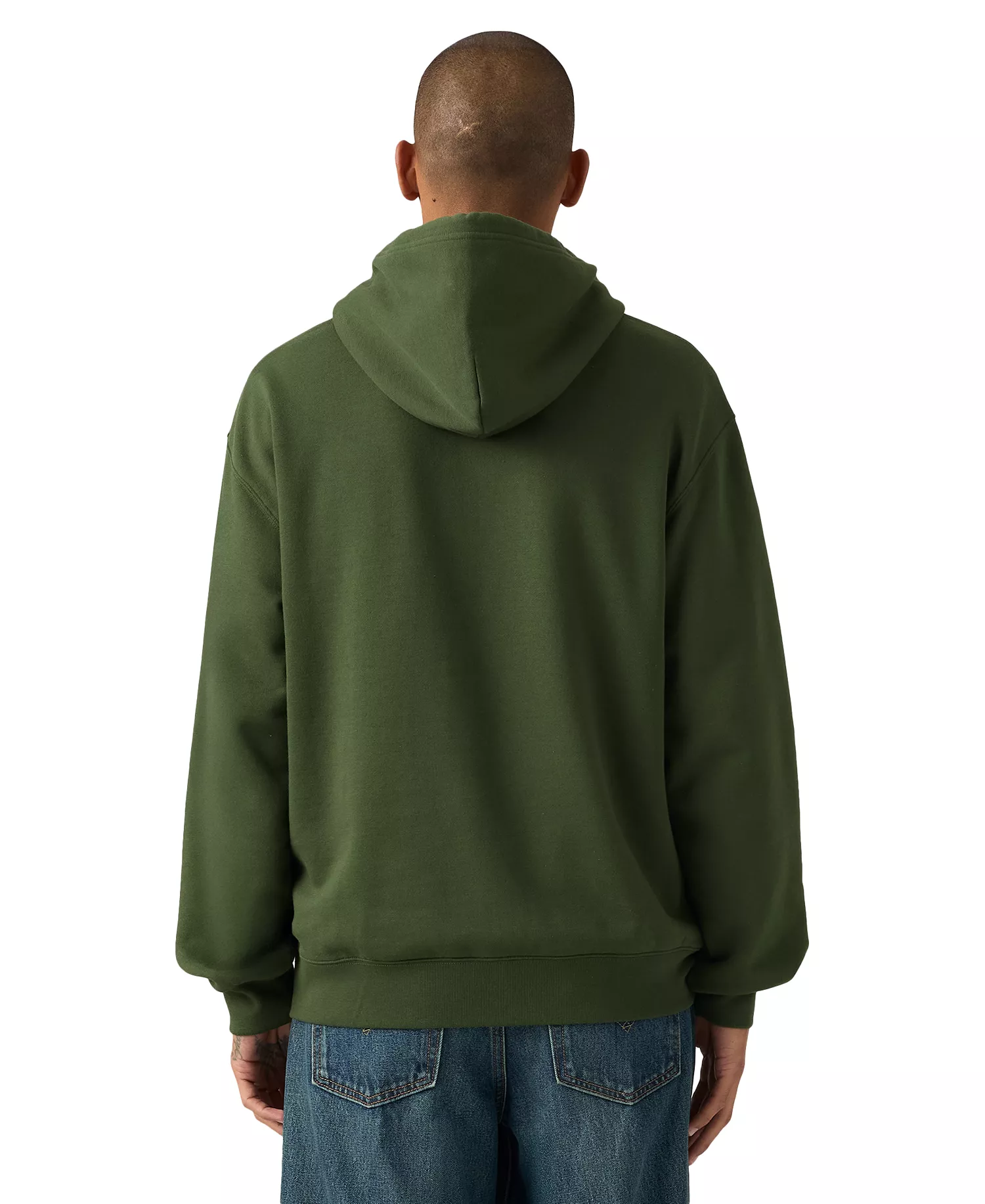 Men's Relaxed Graphic Long-Sleeve Hoodie - 2H Green - 2XL