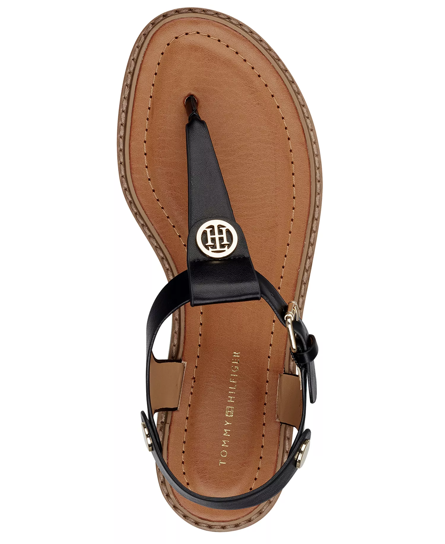 Women's Bennia Flat Thong Sandals - Black - 10M