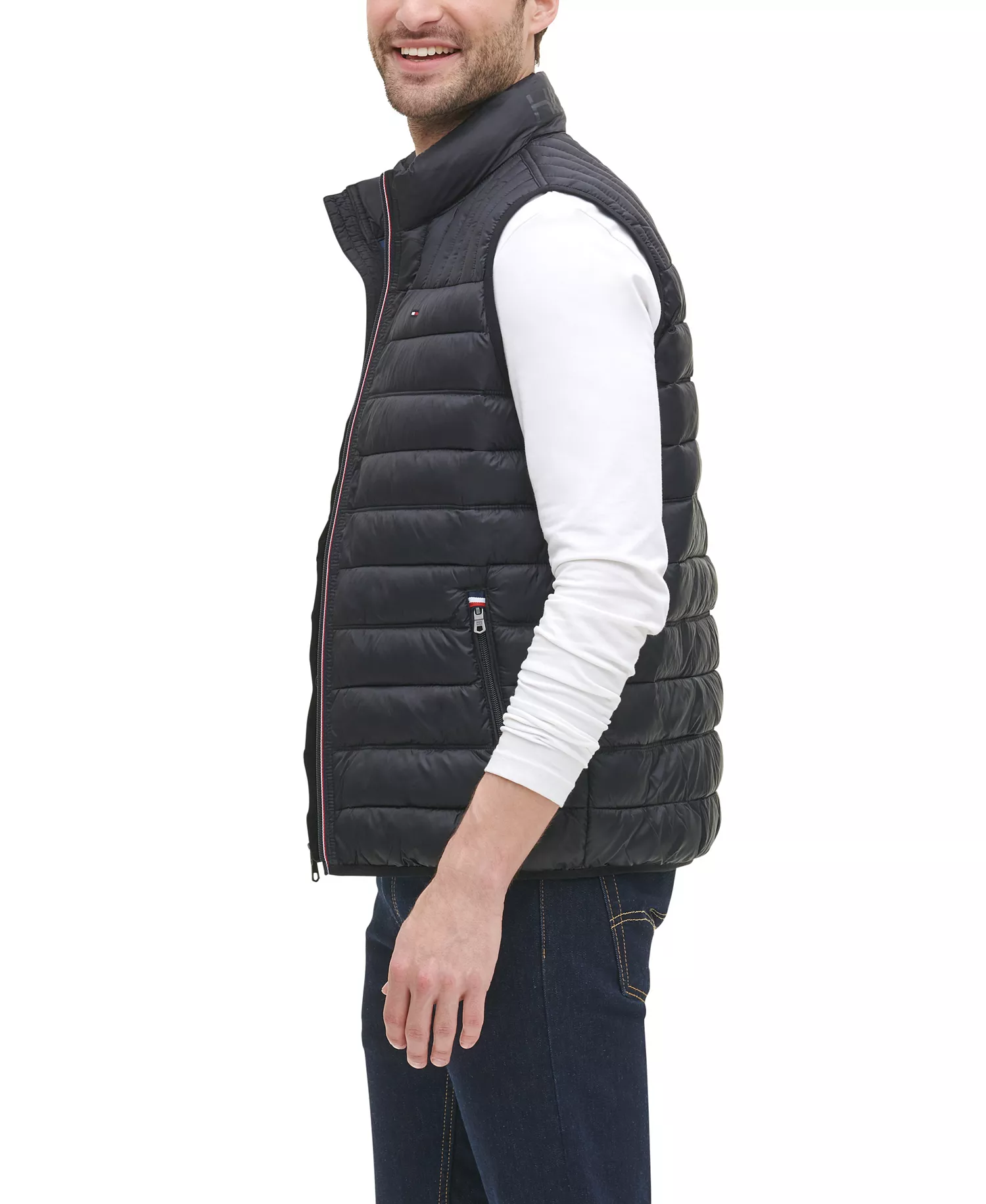 Men's Quilted Vest - Black - 2XL