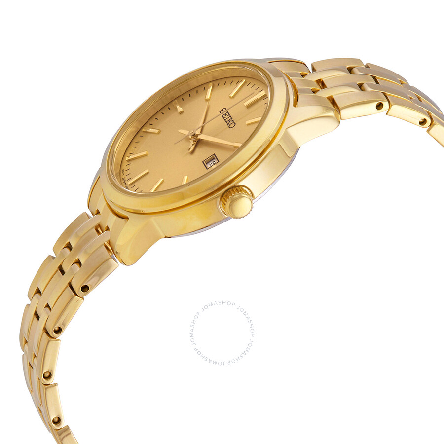 Seiko Essentials Quartz Champagne Dial Ladies Watch