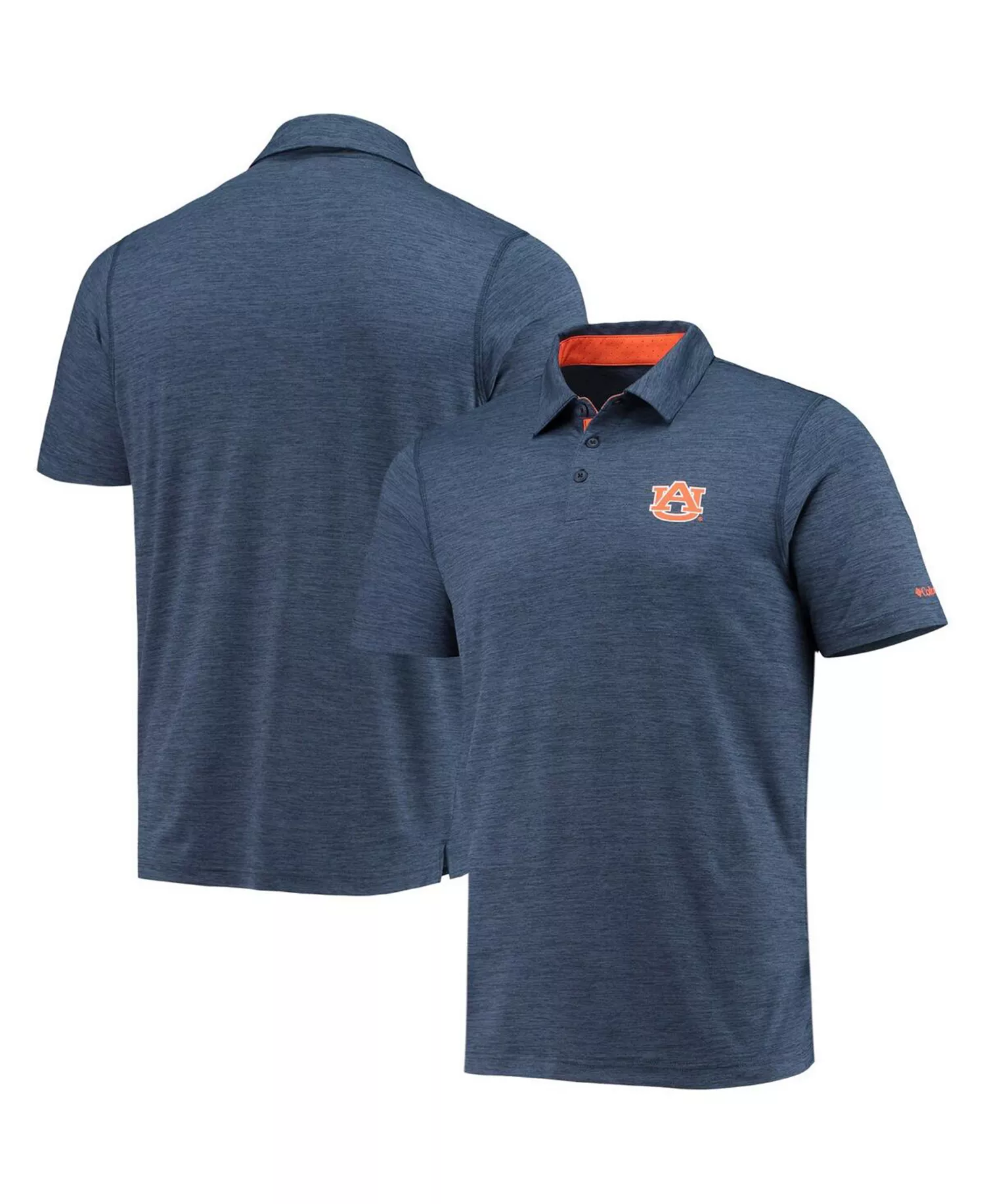 Men's Navy Auburn Tigers Tech Trail Omni-Shade Polo Shirt - Navy - XXL