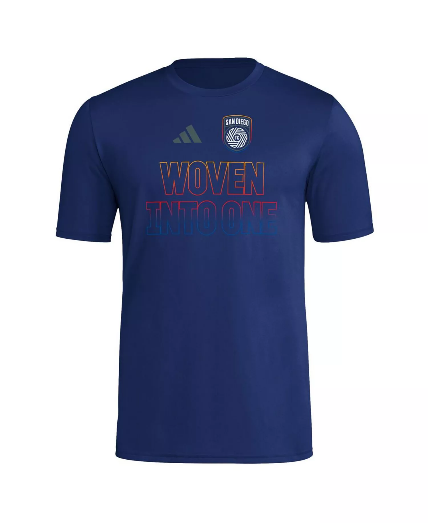 Men's Navy San Diego FC 2025 Jersey Hook AEROREADY T-Shirt - Navy - 2XL