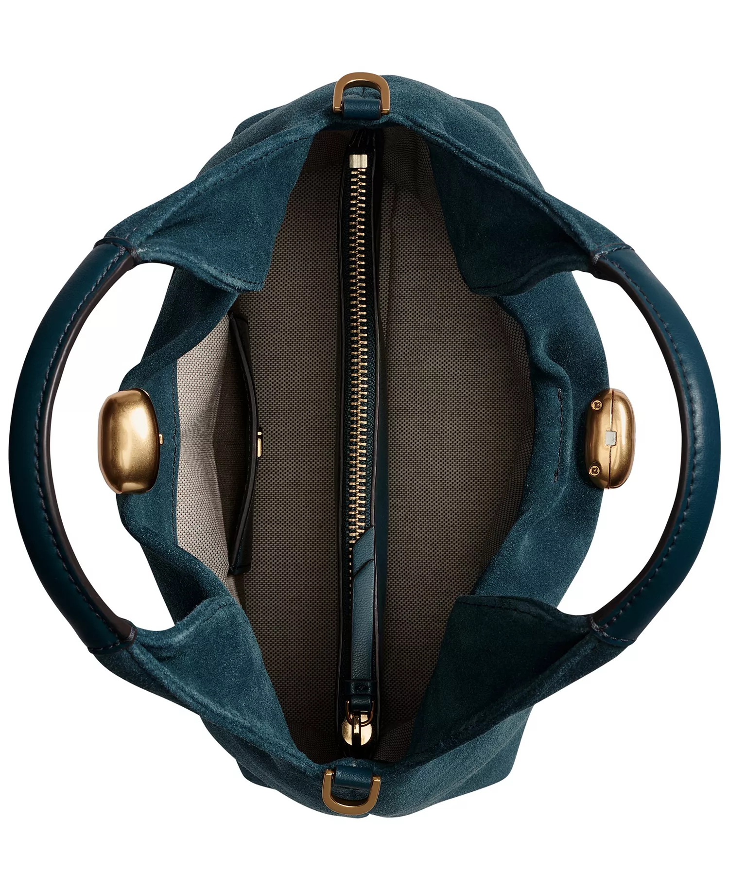 Organza Suede Crossbody Bag - Hudson Gray - NO SIZE