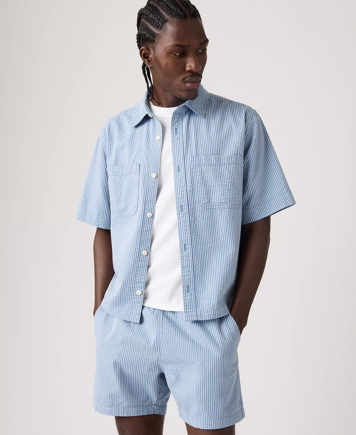 Men's Short-Sleeve Mechanic Boxy Shirt - Quiet Harbor - 2XL