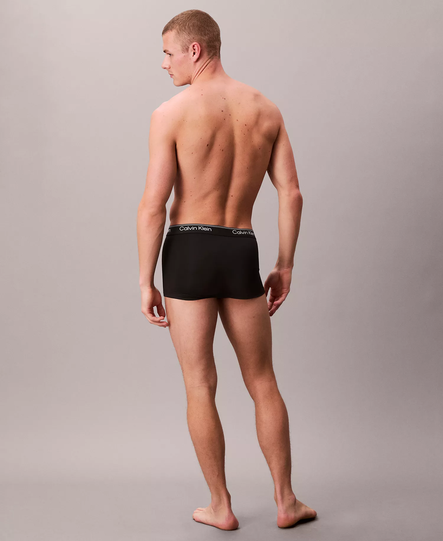 Men's Low Rise Trunks, 3-Pack - 3 Black - L