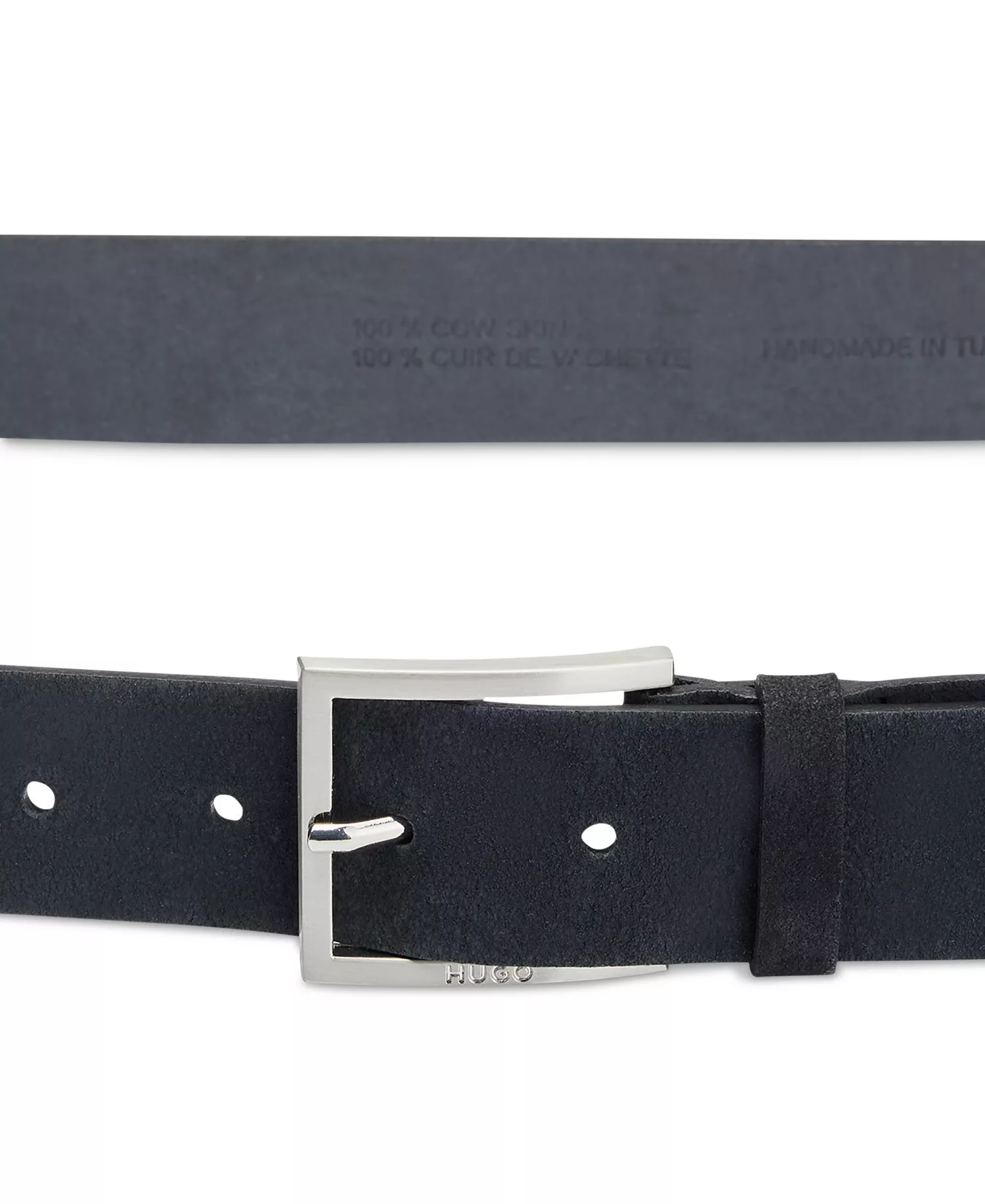Hugo Boss Men's Sized Suede Belt - Black - 30