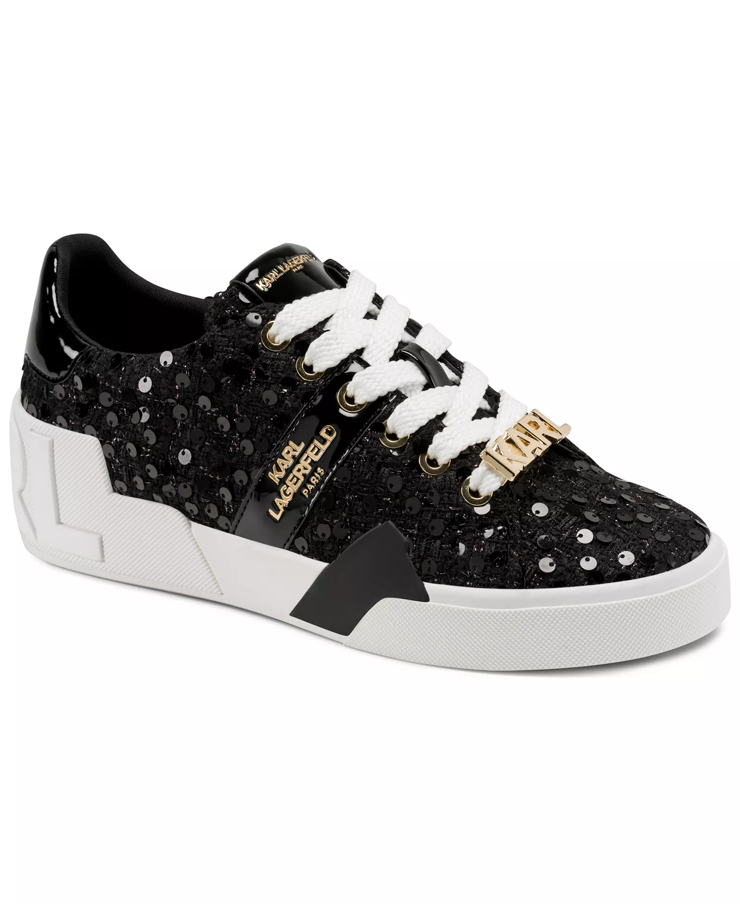 Women's Mablyn Lace-Up Sneakers - Black - 10