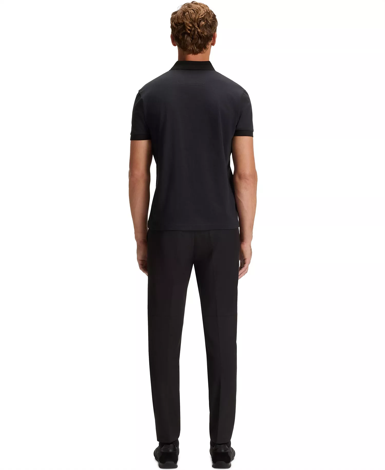 Men's Cotton-Pique Polo Shirt - Dark Blue - 3XL