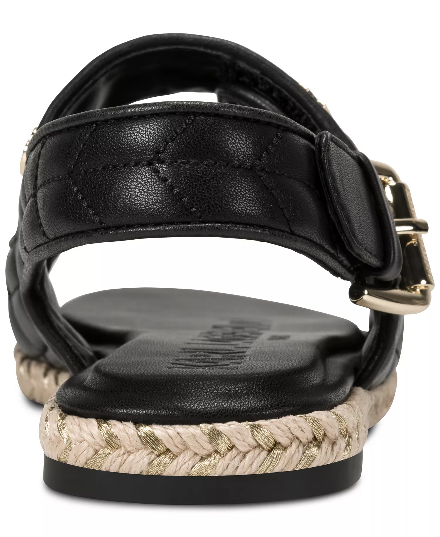 Women's Charlay Studs Flat Espadrille Sandals - Black - 10