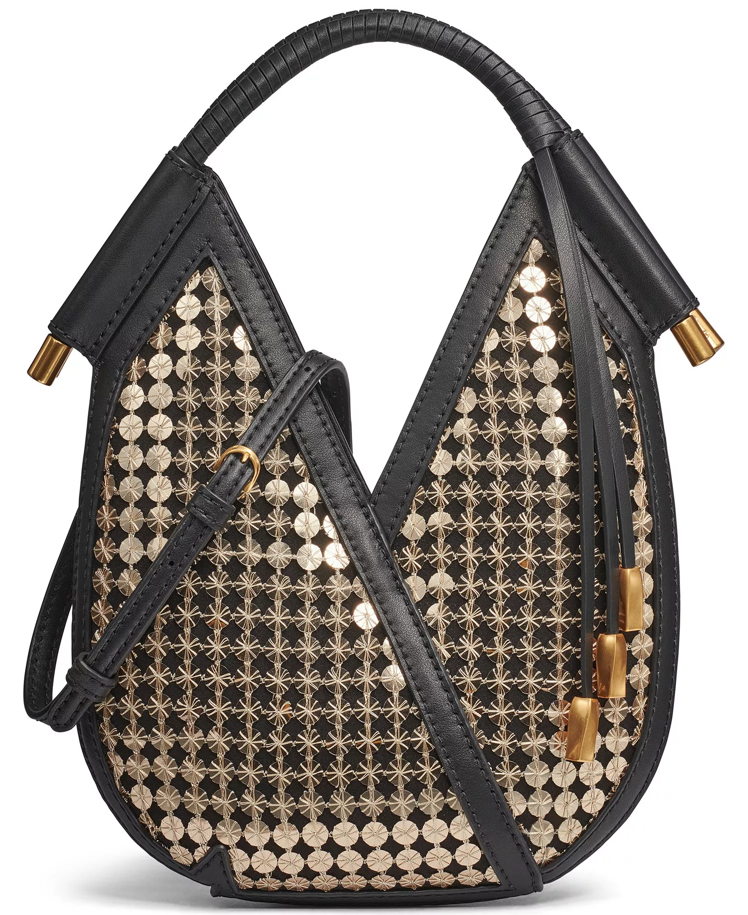 Baldwin Sequin Micro Crossbody Bag - Black/sequin Gold - NO SIZE