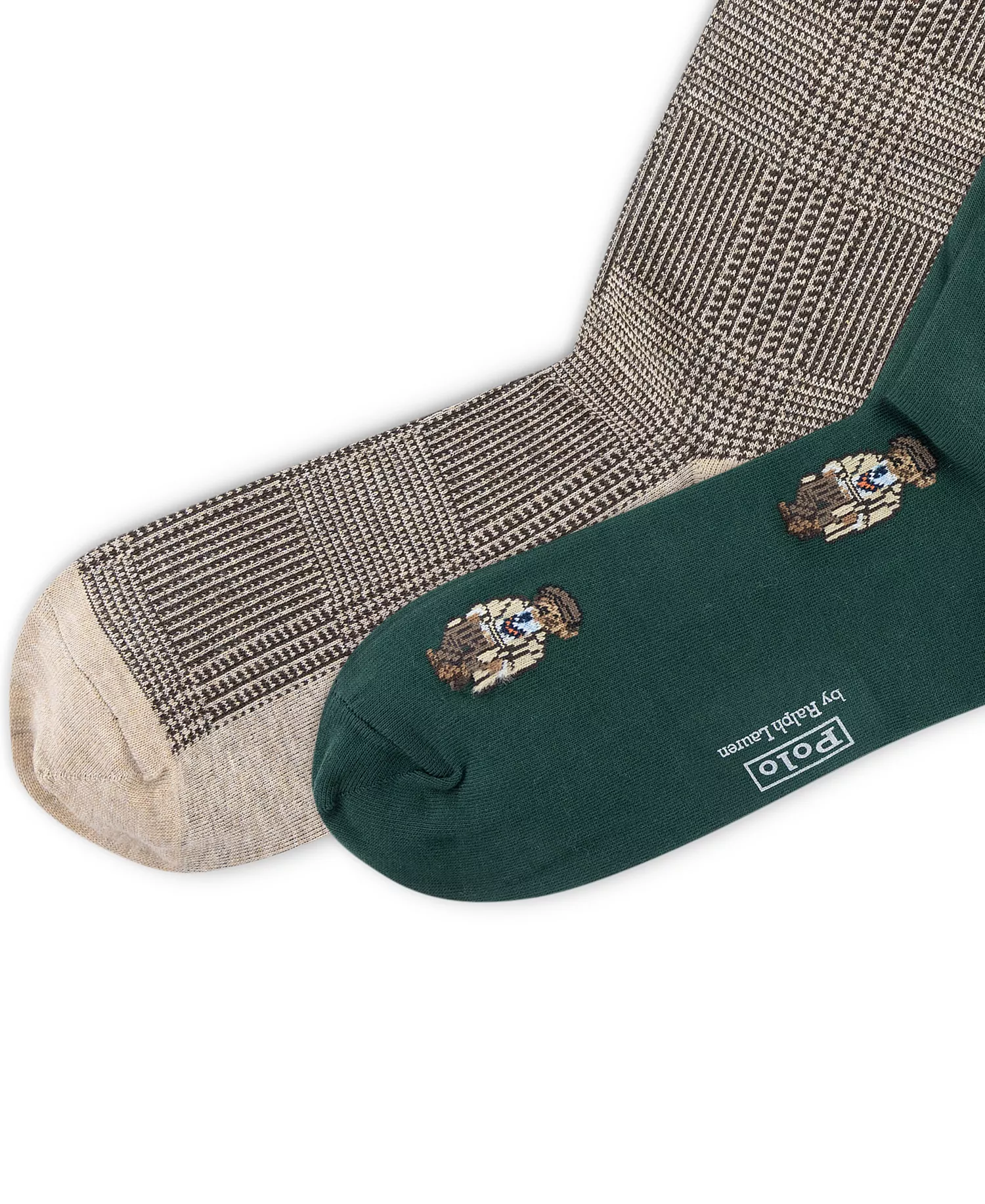 Men's 2-Pack Mini Hoc Bear Socks - Green - 7-12