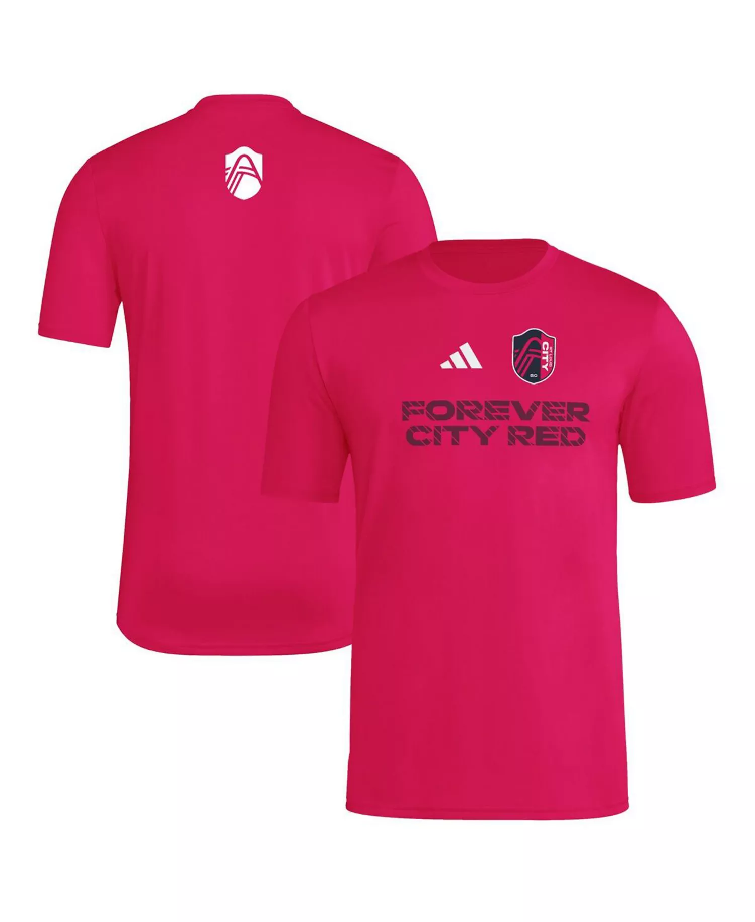 Men's Pink St. Louis City SC 2025 Jersey Hook AEROREADY T-Shirt - Red - 2XL
