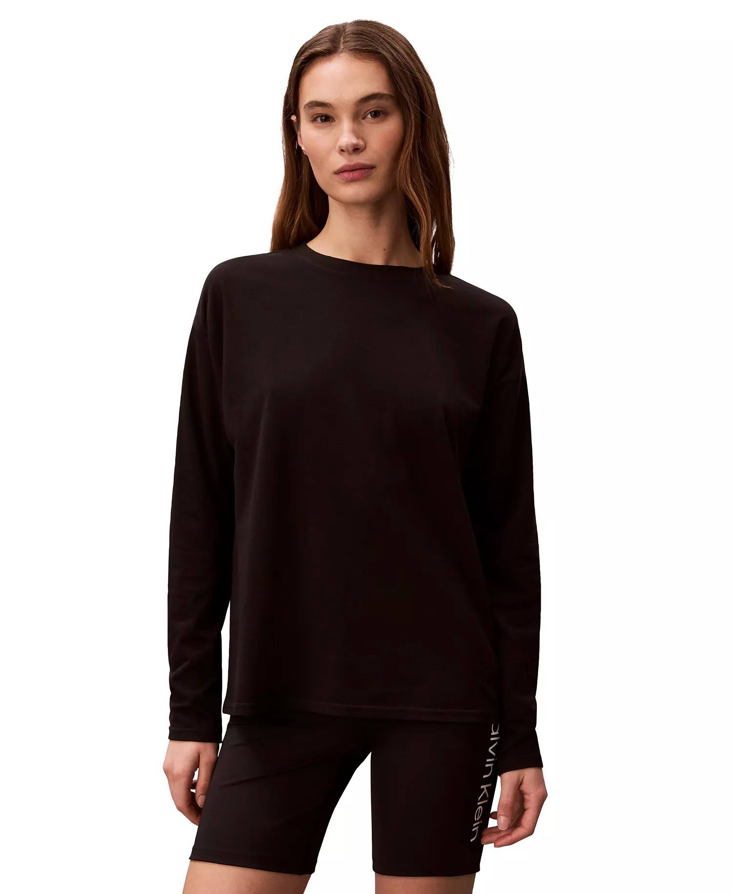 Women's Classic-Fit Long-Sleeve T-Shirt - Black - 2XL