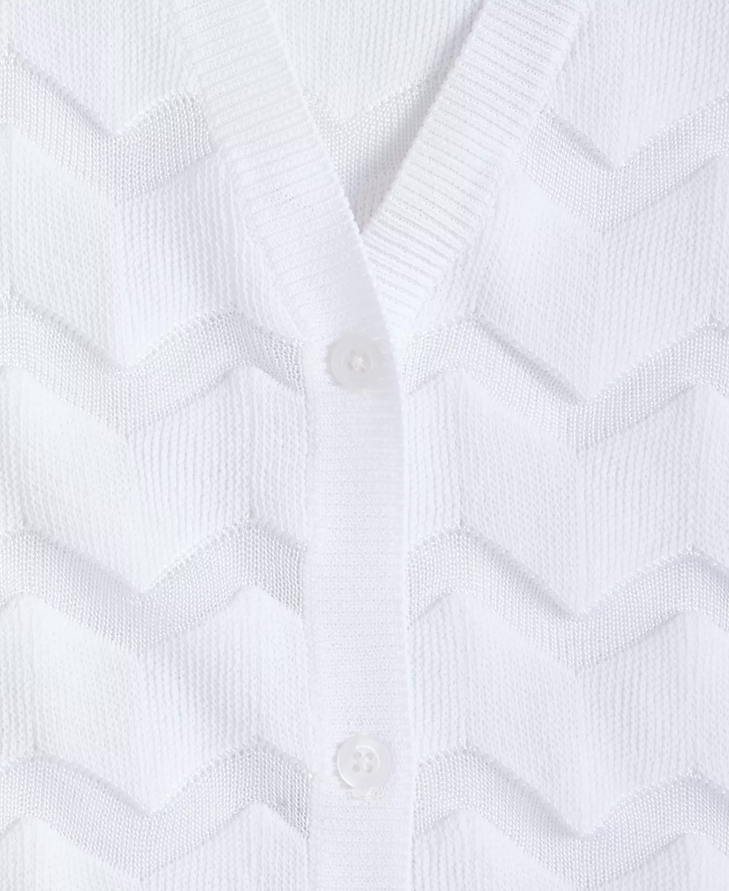 Women's Sheer Chevron Stripe Cardigan, Macy's Exclusive - Bright White - L