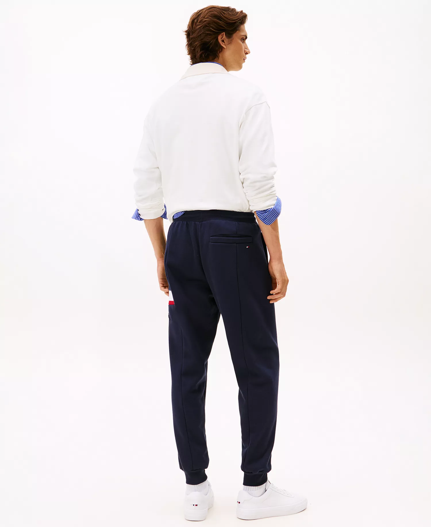 Men's Flag Insert Drawstring Sweatpants - Desert Sky - M