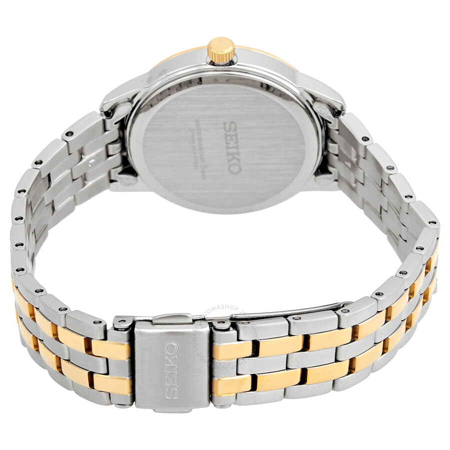 Seiko Classic Quartz White Dial Two-tone Ladies Watch