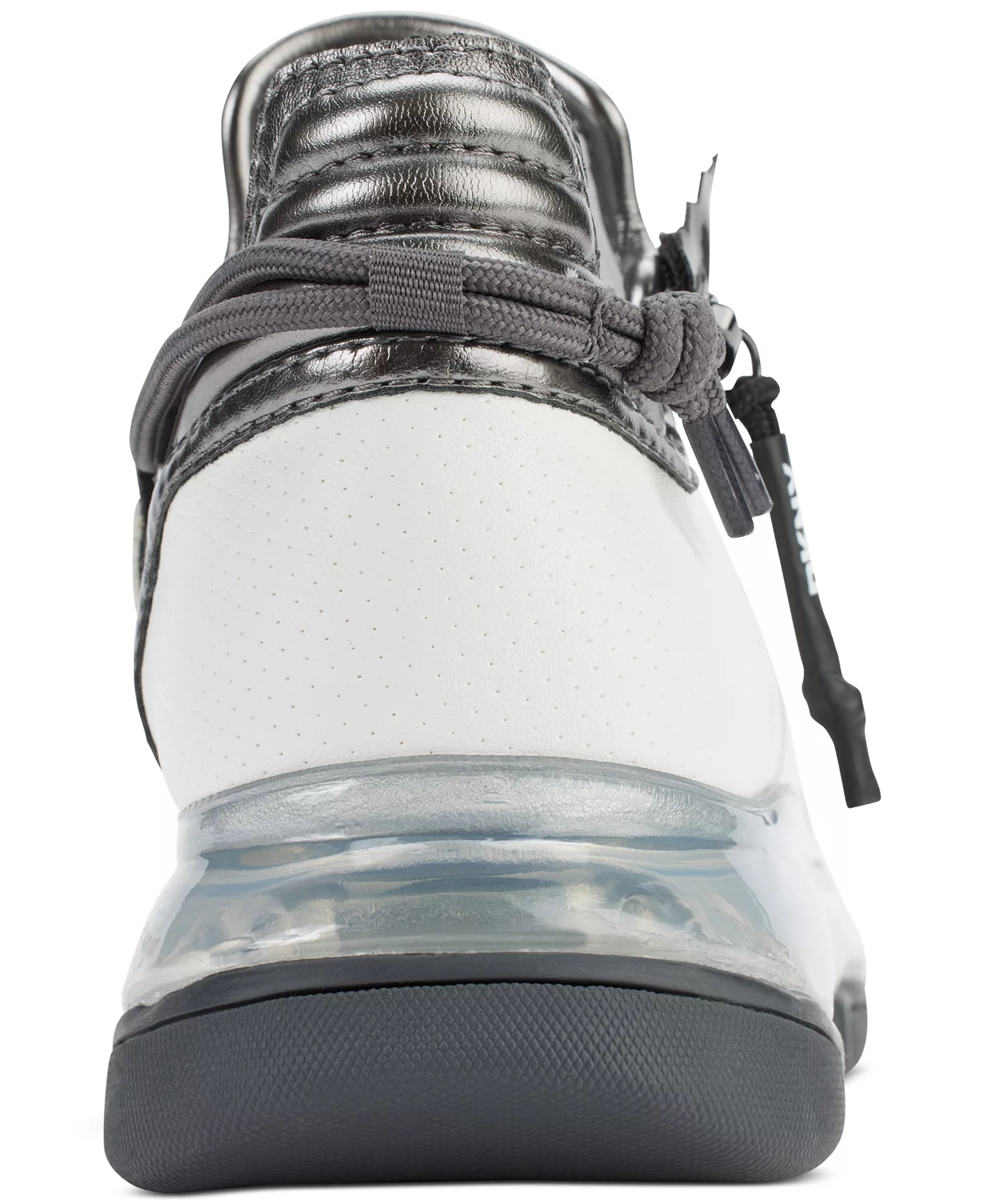 Women's Tokyo Lace-Up Zip Sneakers - White/ Gunmetal - 6M